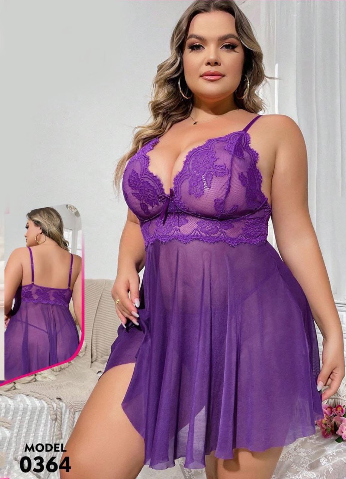 0364 لانجرى شيفون بيج سايز كود