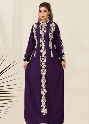 A1043 عبايه استقبال قطن شكل خليجي كود