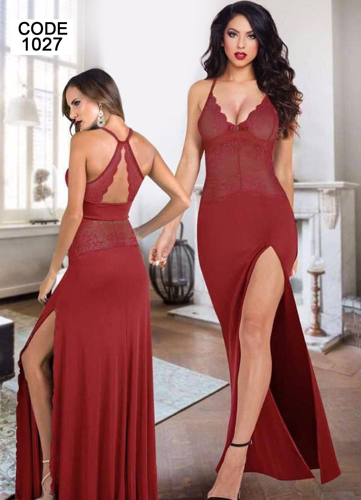 1027 لانجرى شيفون فري سايز كود