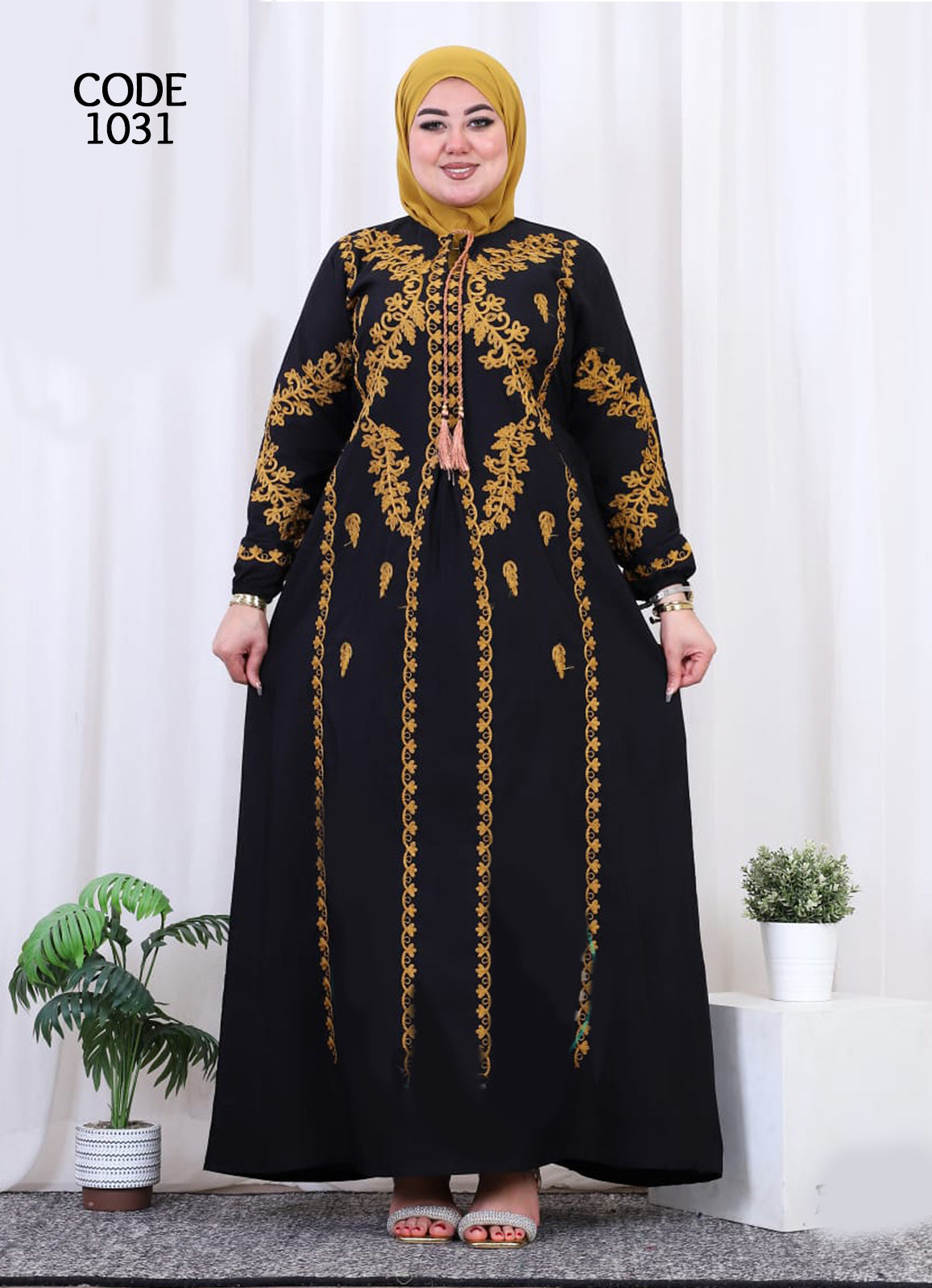 A1031 عبايه استقبال قطن كود
