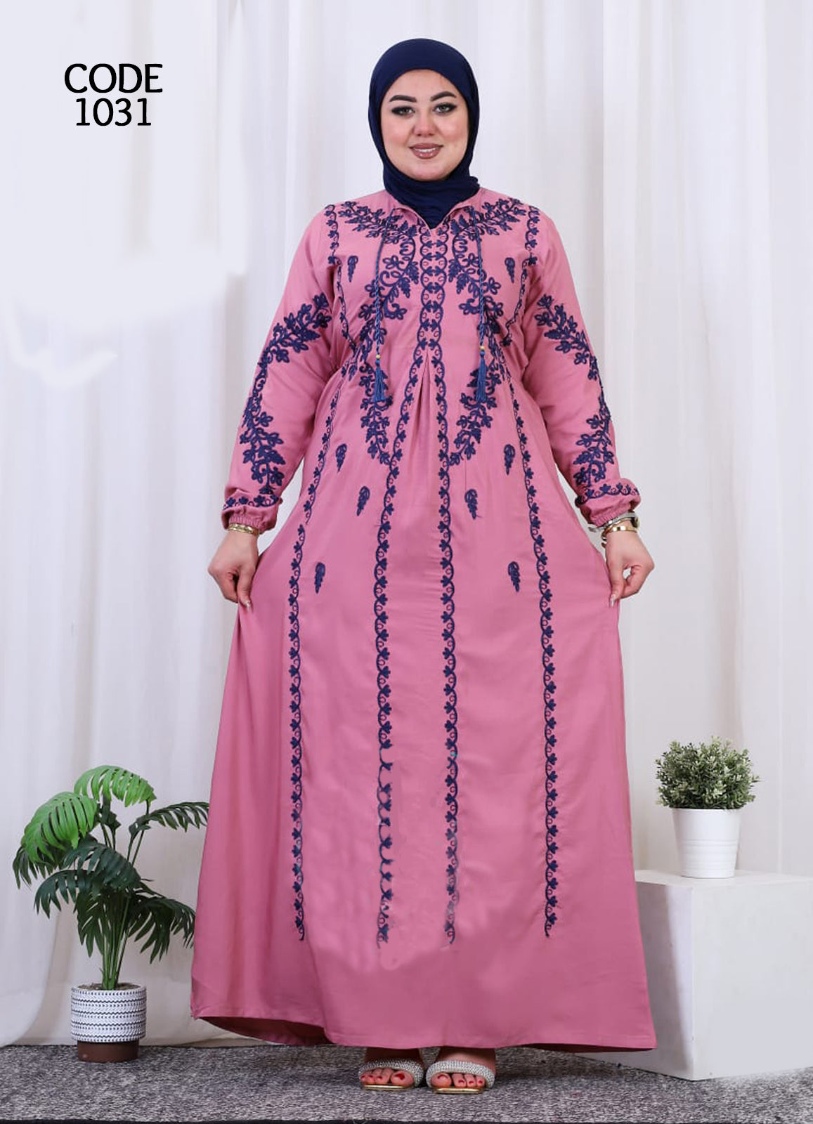 A1031 عبايه استقبال قطن كود