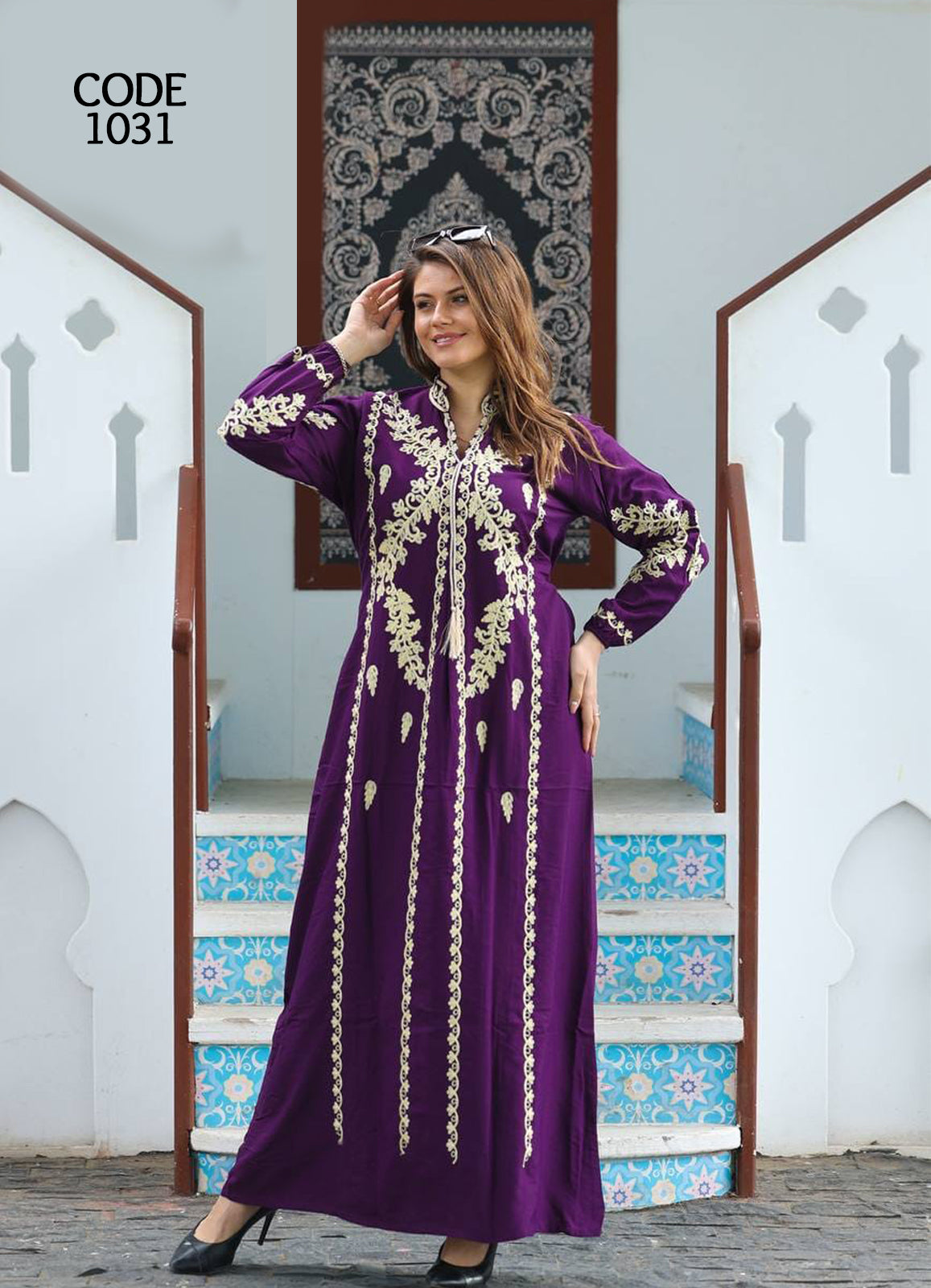A1031 عبايه استقبال قطن كود