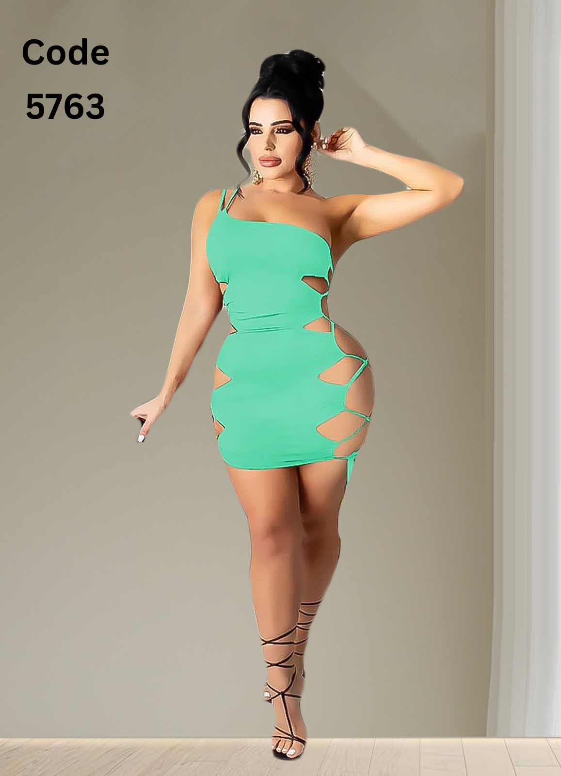 5763 لانجرى شيفون فري سايز كود
