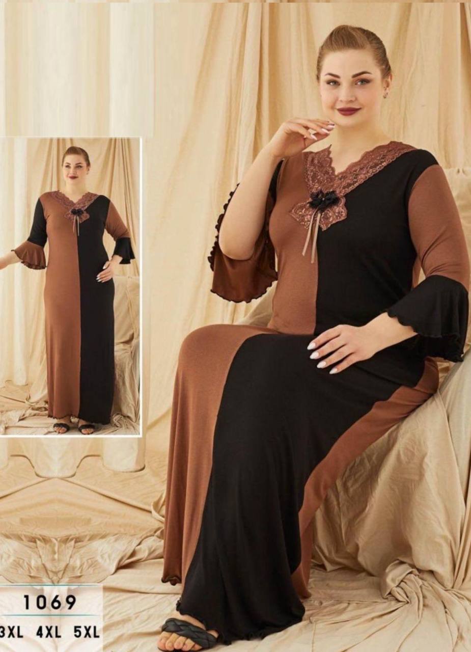 عبايه منزلي بيج سايز تركي صيفي 1069 من لبسي