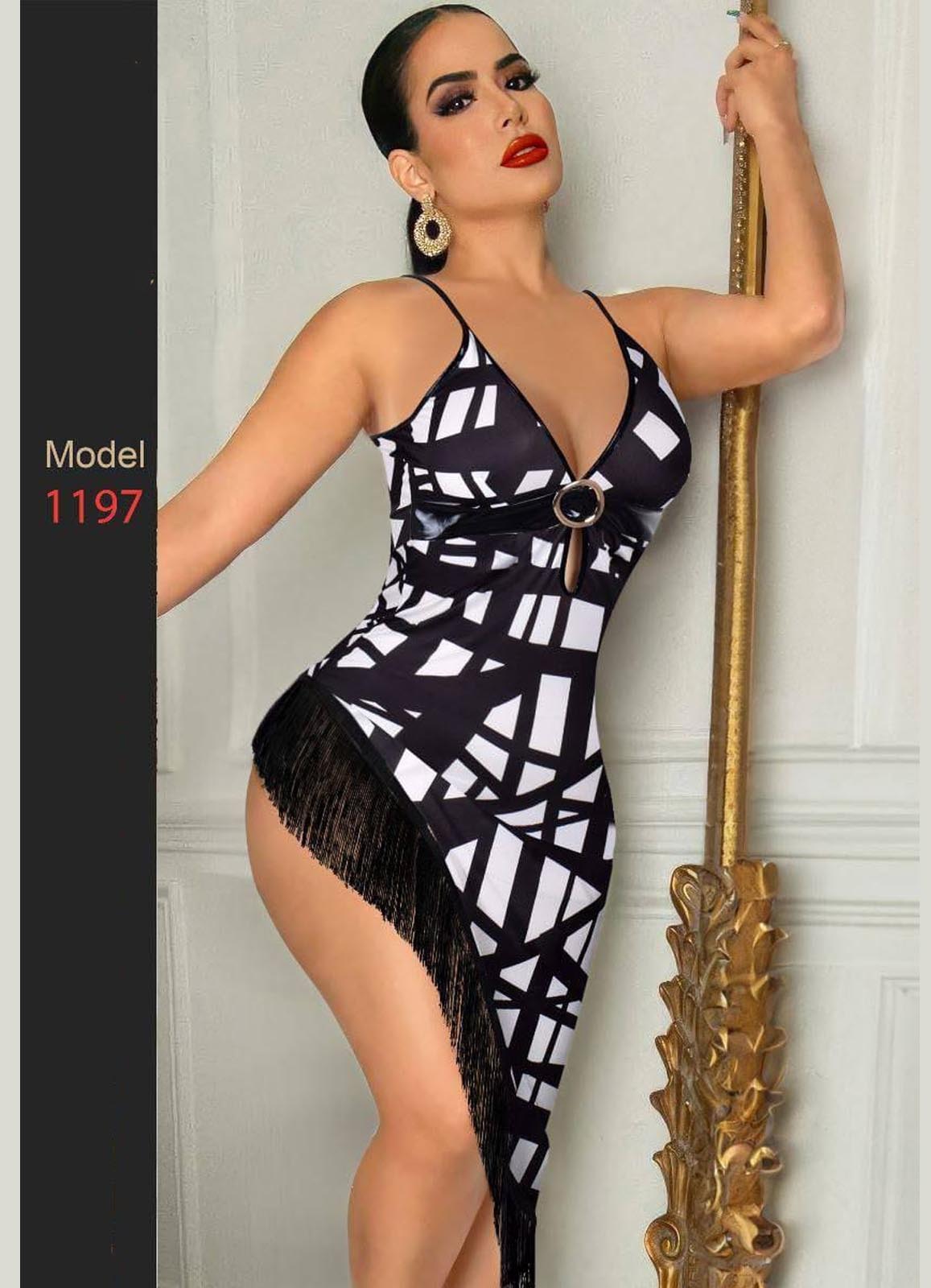 1197 لانجرى شيفون فري سايز كود