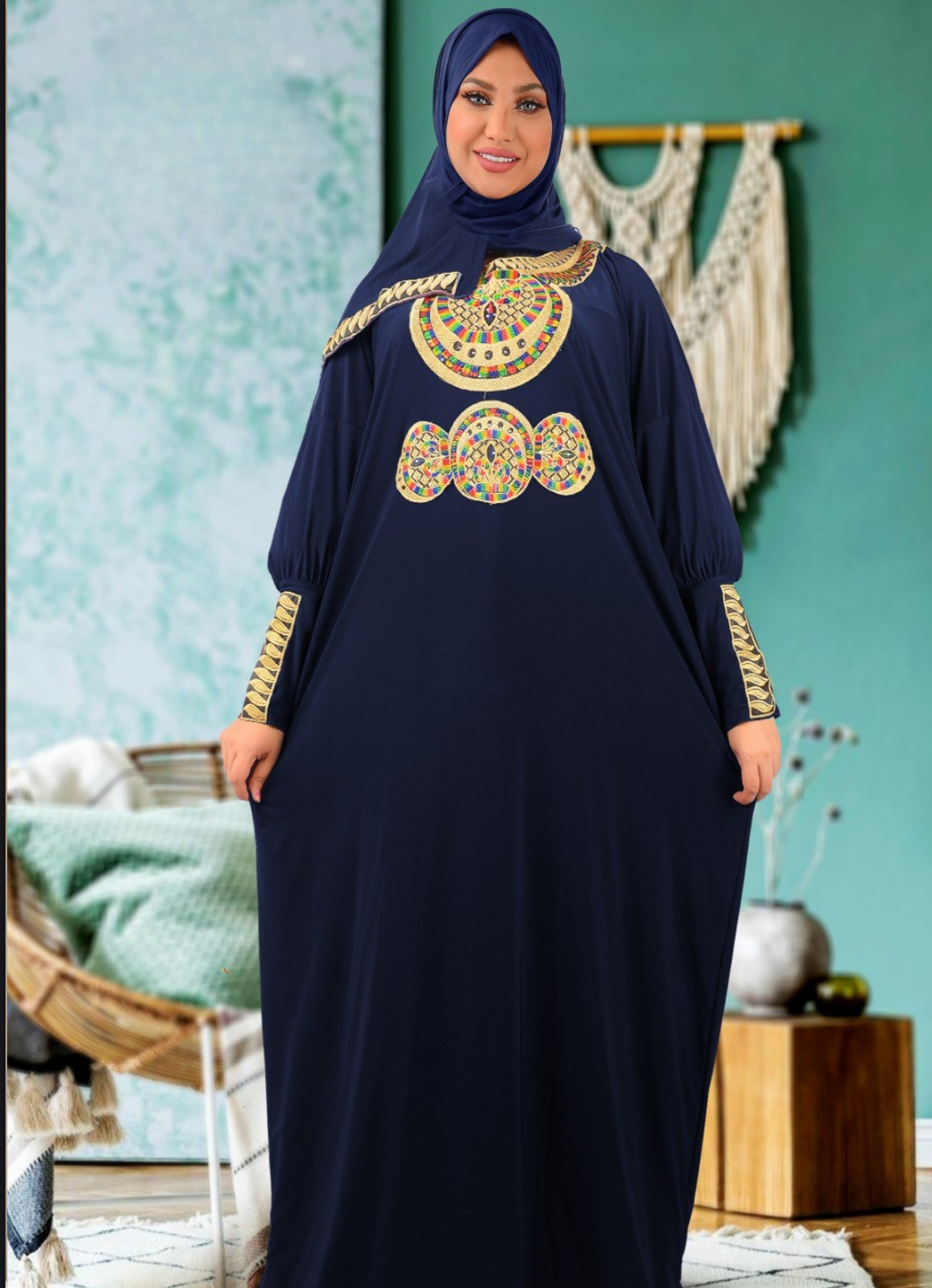 اسدال محجبات مطرز 467