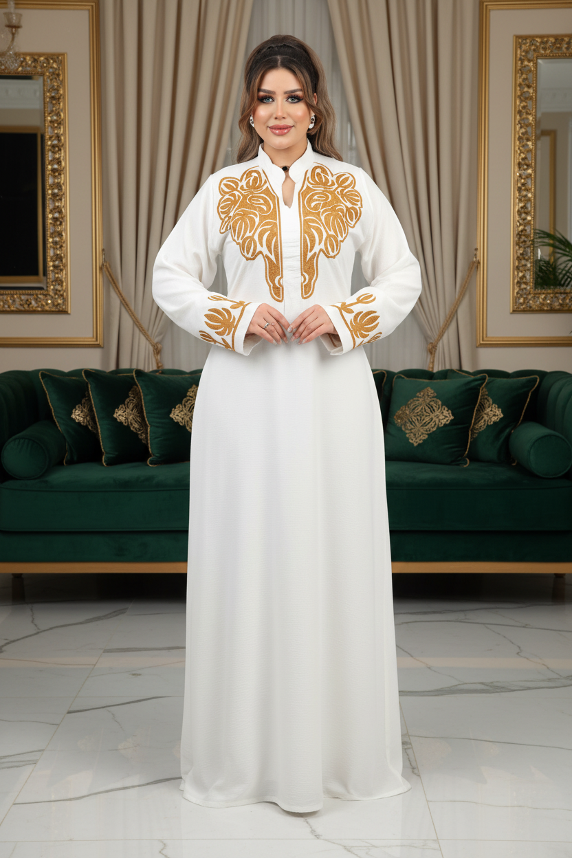 A1046 عبايه استقبال قطن كود