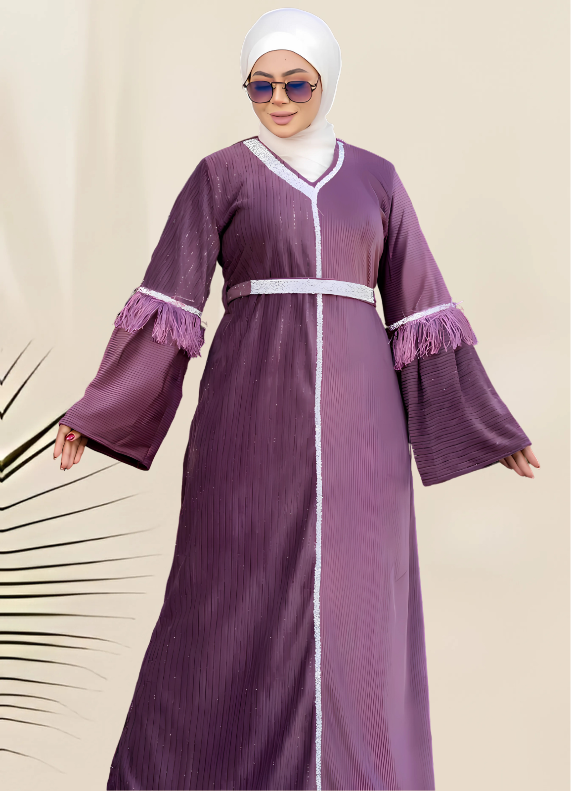 H1012 عباية بيتي شتوي قطيفة