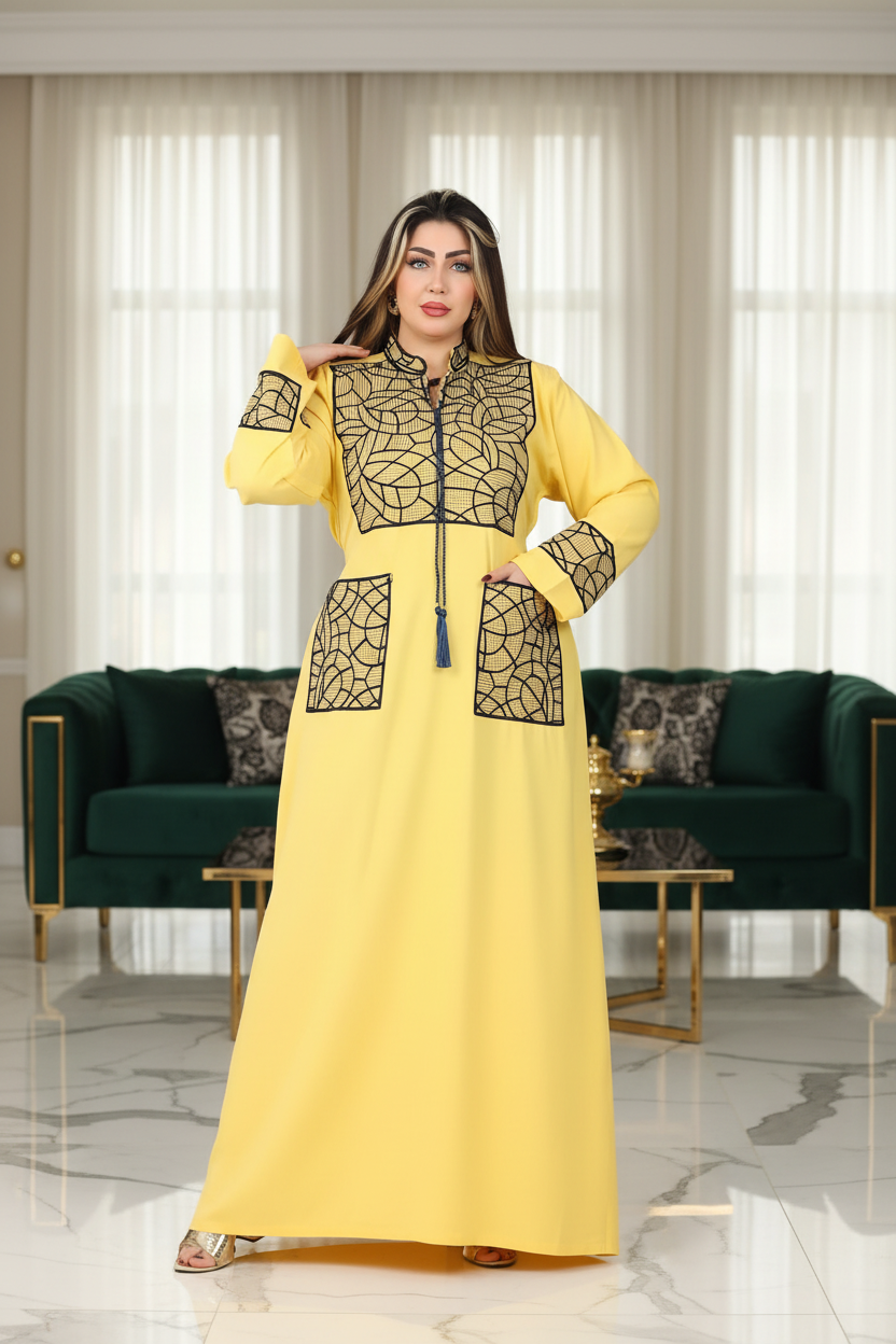 A1017 عبايه استقبال قطن كود