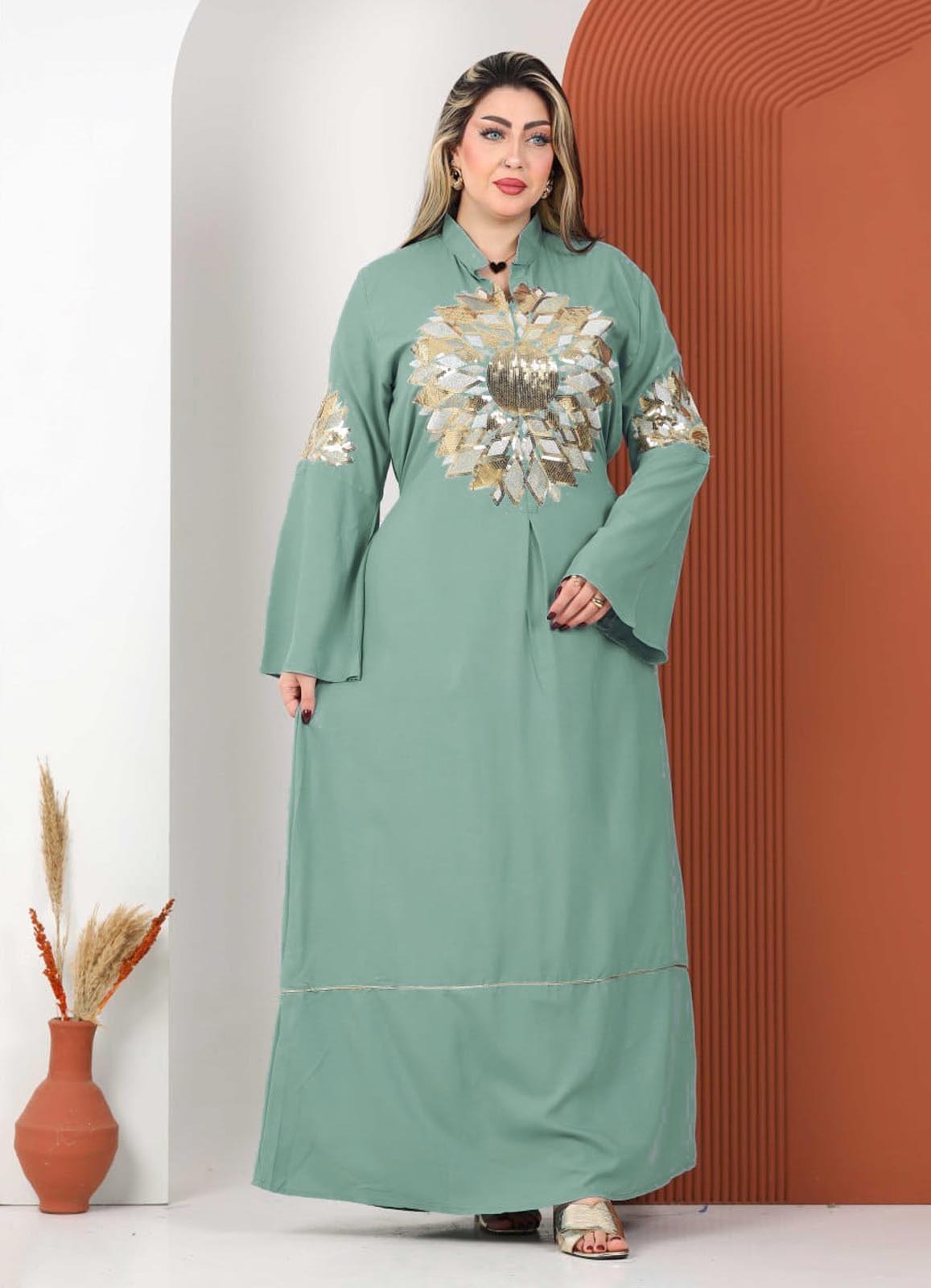 A1012 عبايه استقبال قطن كود