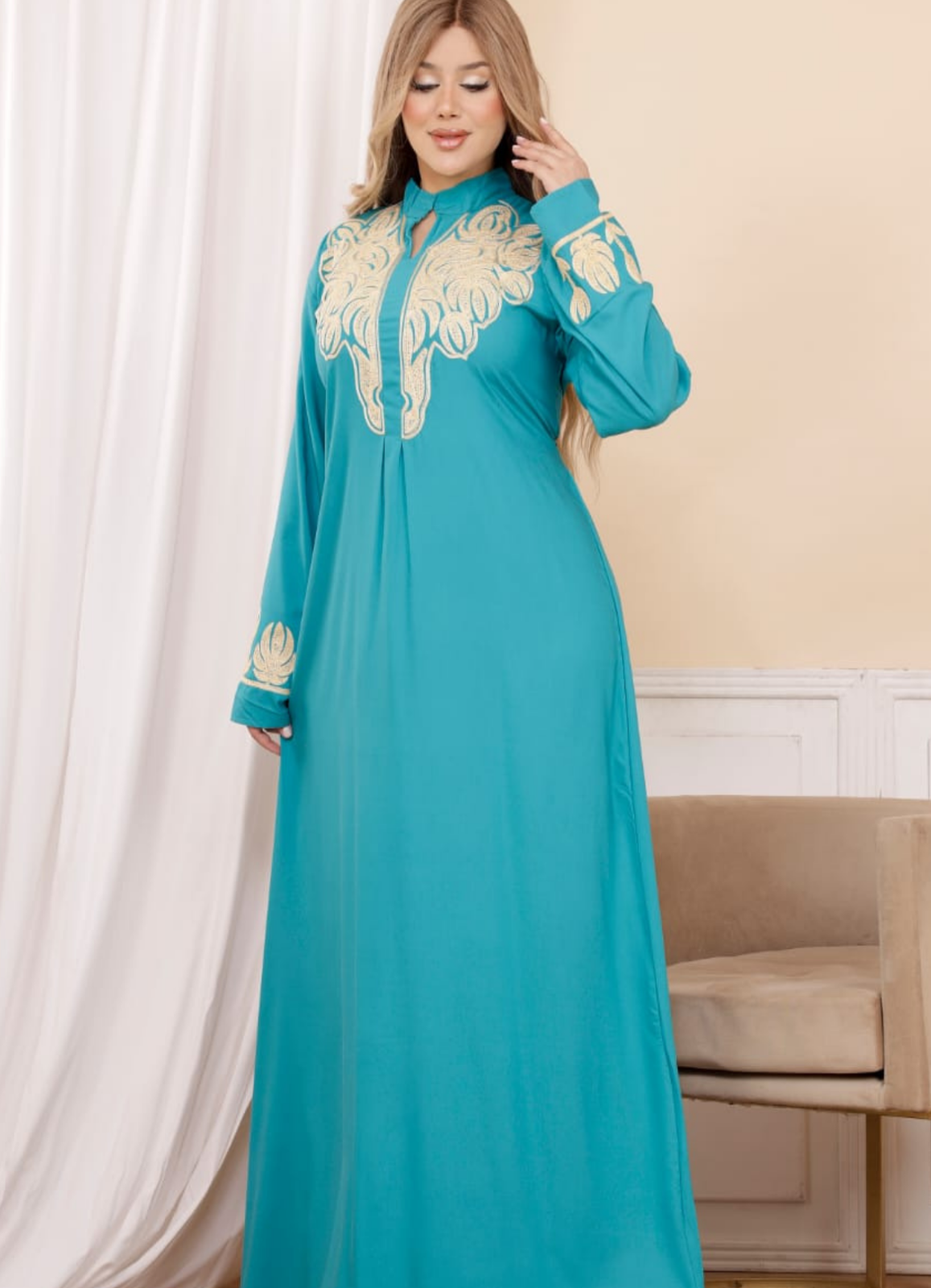 A1046 عبايه استقبال قطن كود