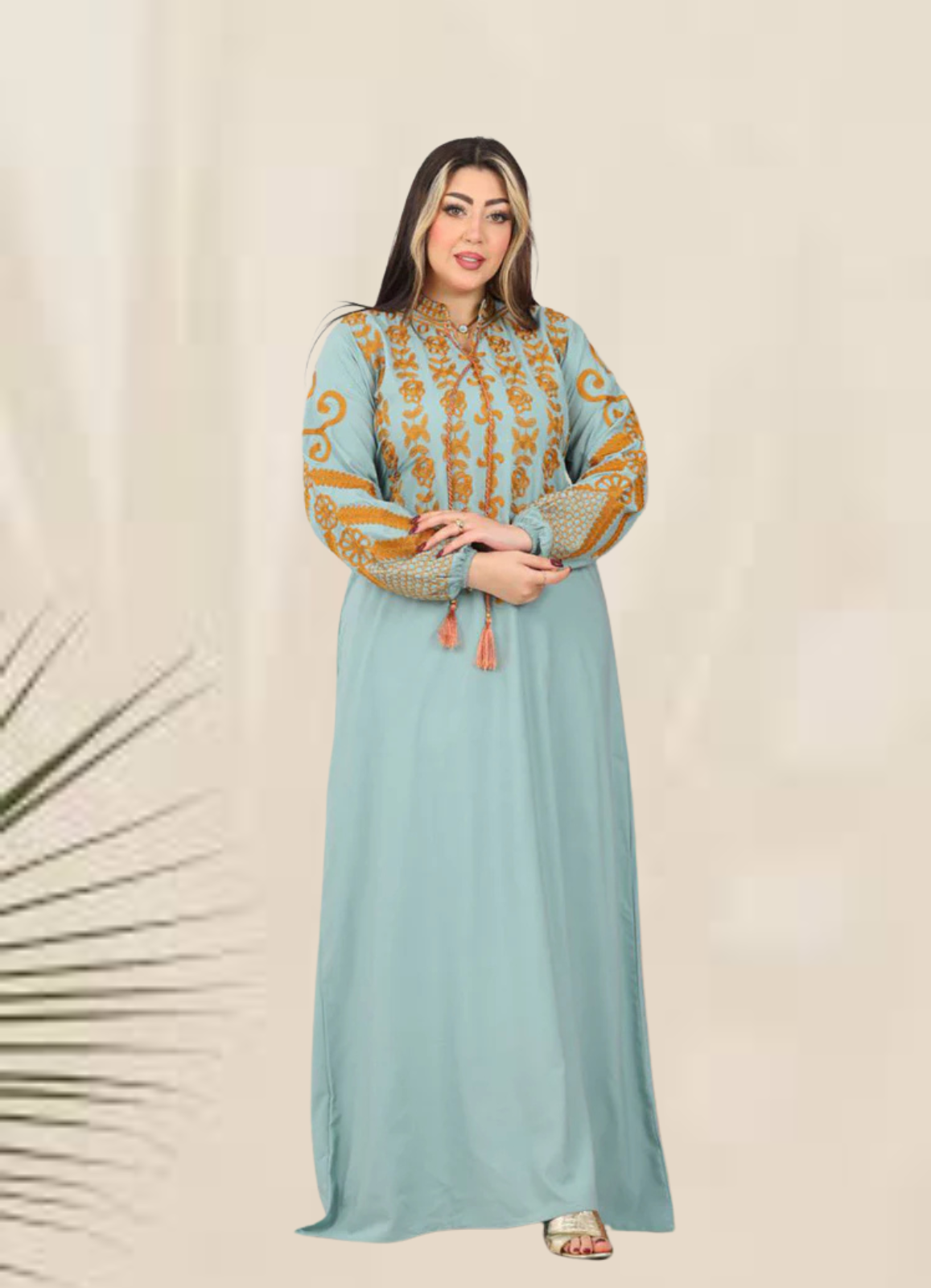 A1035 عبايه استقبال قطن كود