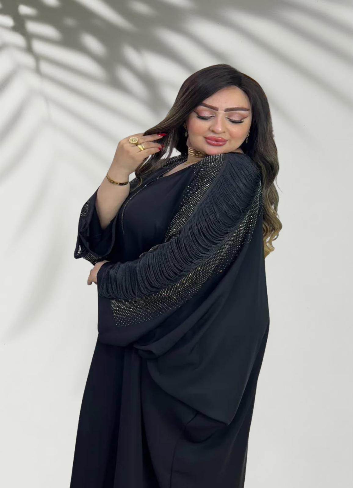 ملحفة خليجي حرير خروج حريمى كود 025