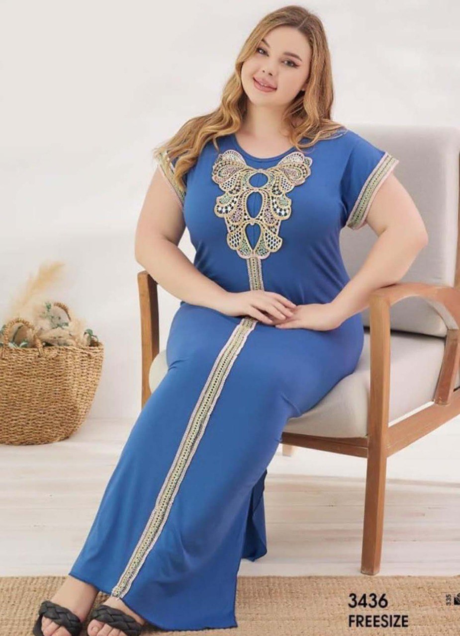 M S Y عبايه منزلي فري سايز تركي صيفي 3436 من