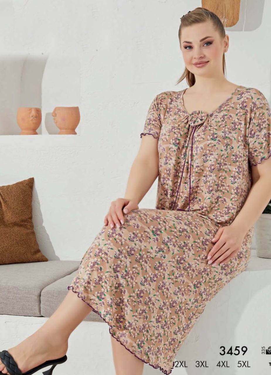 عبايه منزلي بيج سايز تركي صيفي 3459 من لبسي