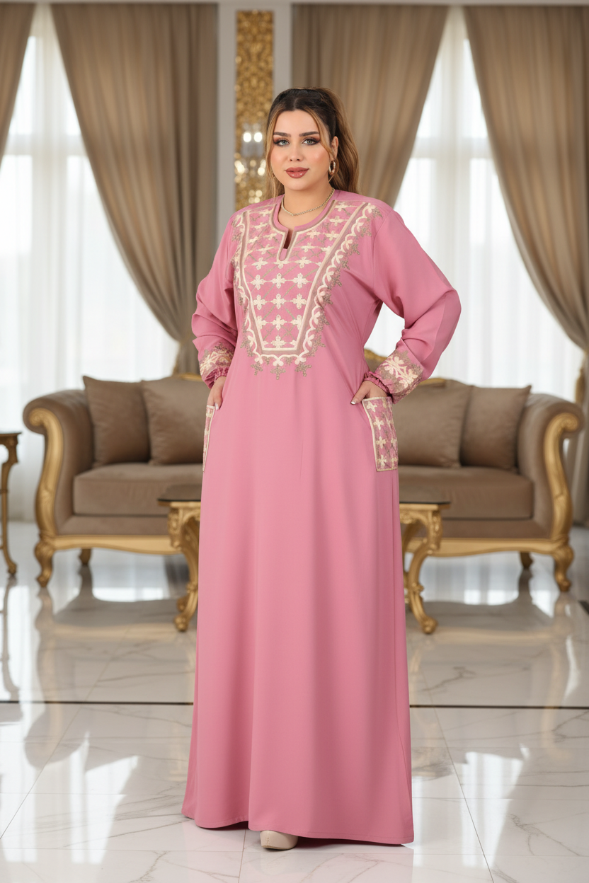 A1023 عبايه استقبال قطن كود