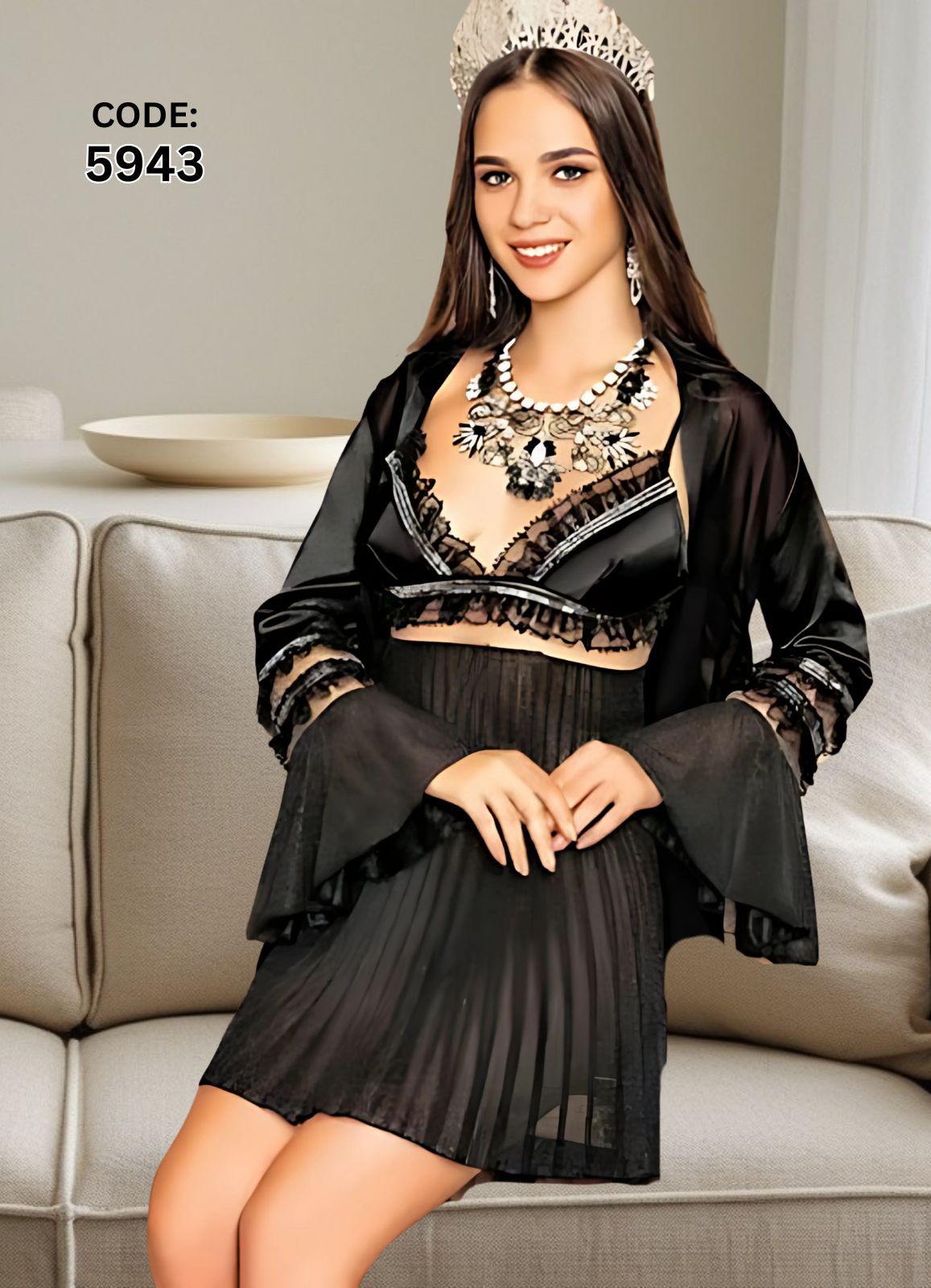 لانجرى تركي ساتان قصير بروب