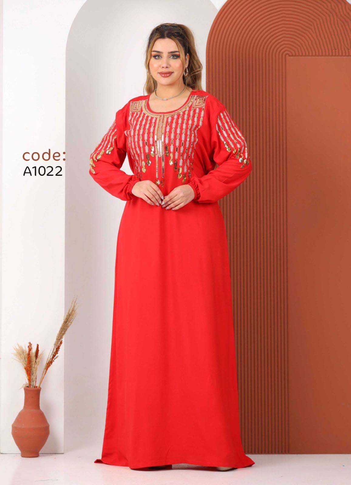 A1022 عبايه استقبال قطن كود