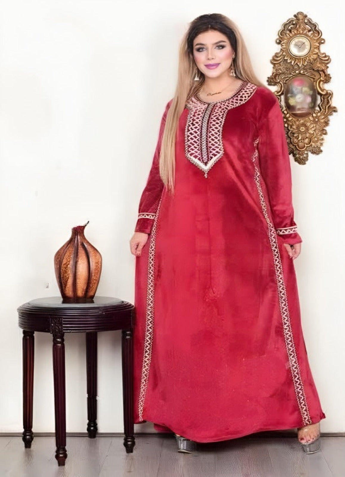 عباية بيتي شتوي قطيفة 6048