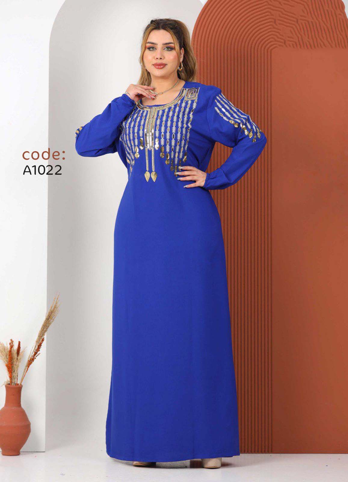 A1022 عبايه استقبال قطن كود
