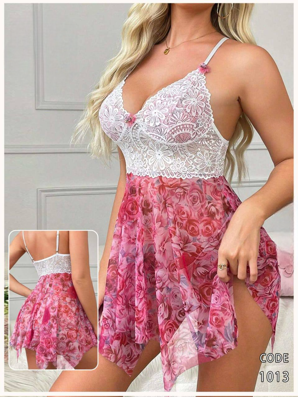 1013 لانجرى شيفون فري سايز كود