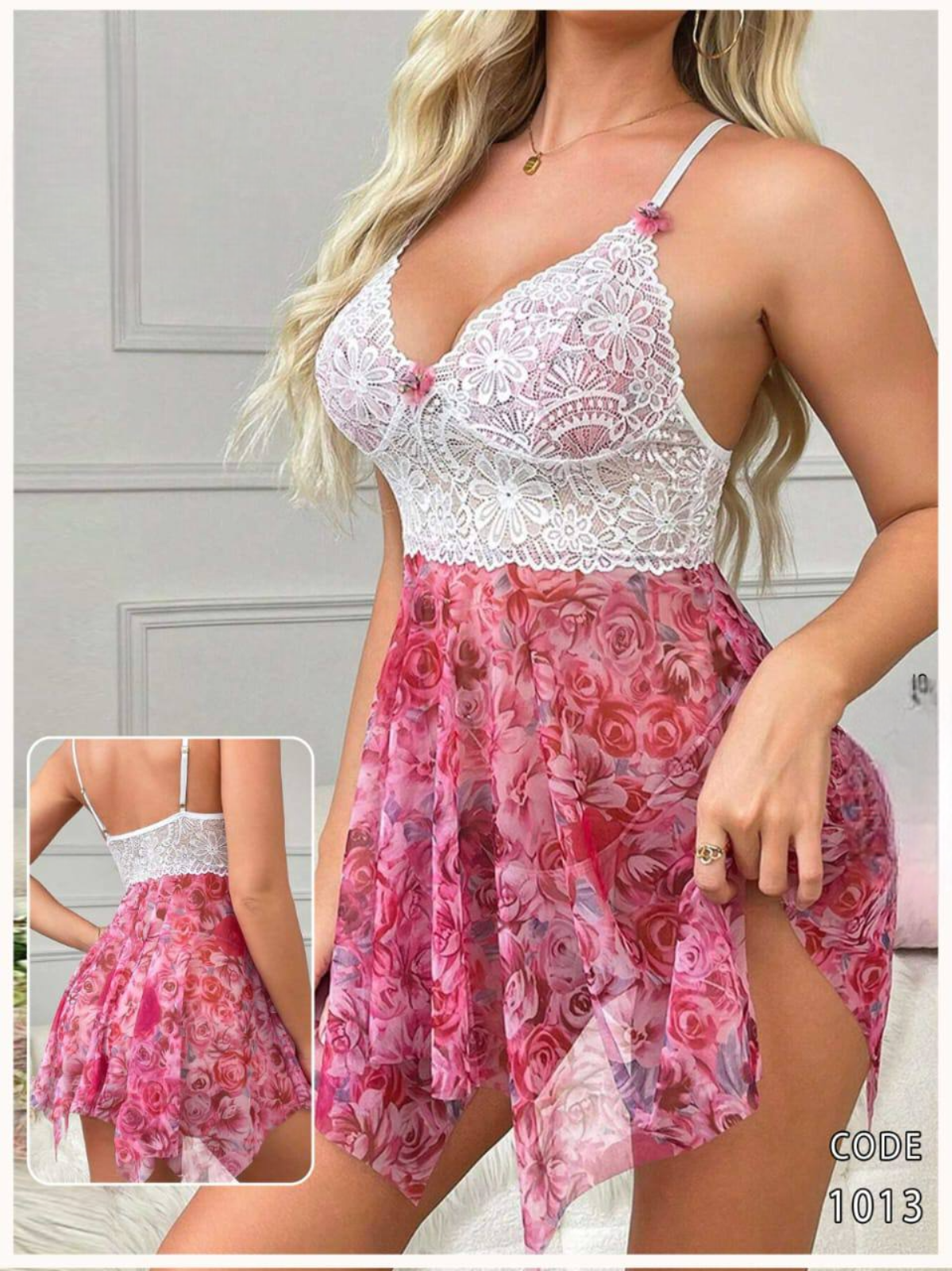 1013 لانجرى شيفون فري سايز كود