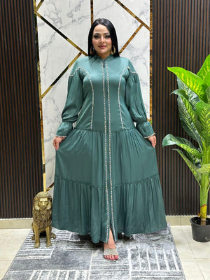 عباية خليجي حرير خروج حريمى كود 1080