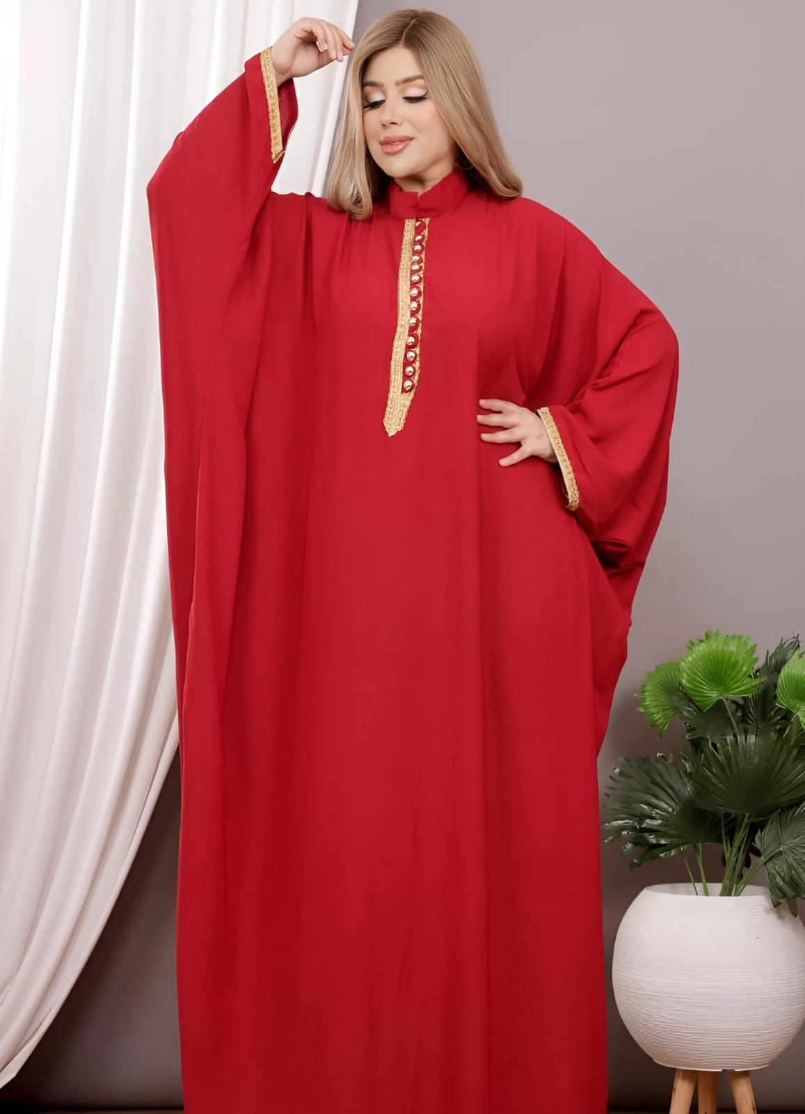 A1053 عبايه استقبال قطن كود