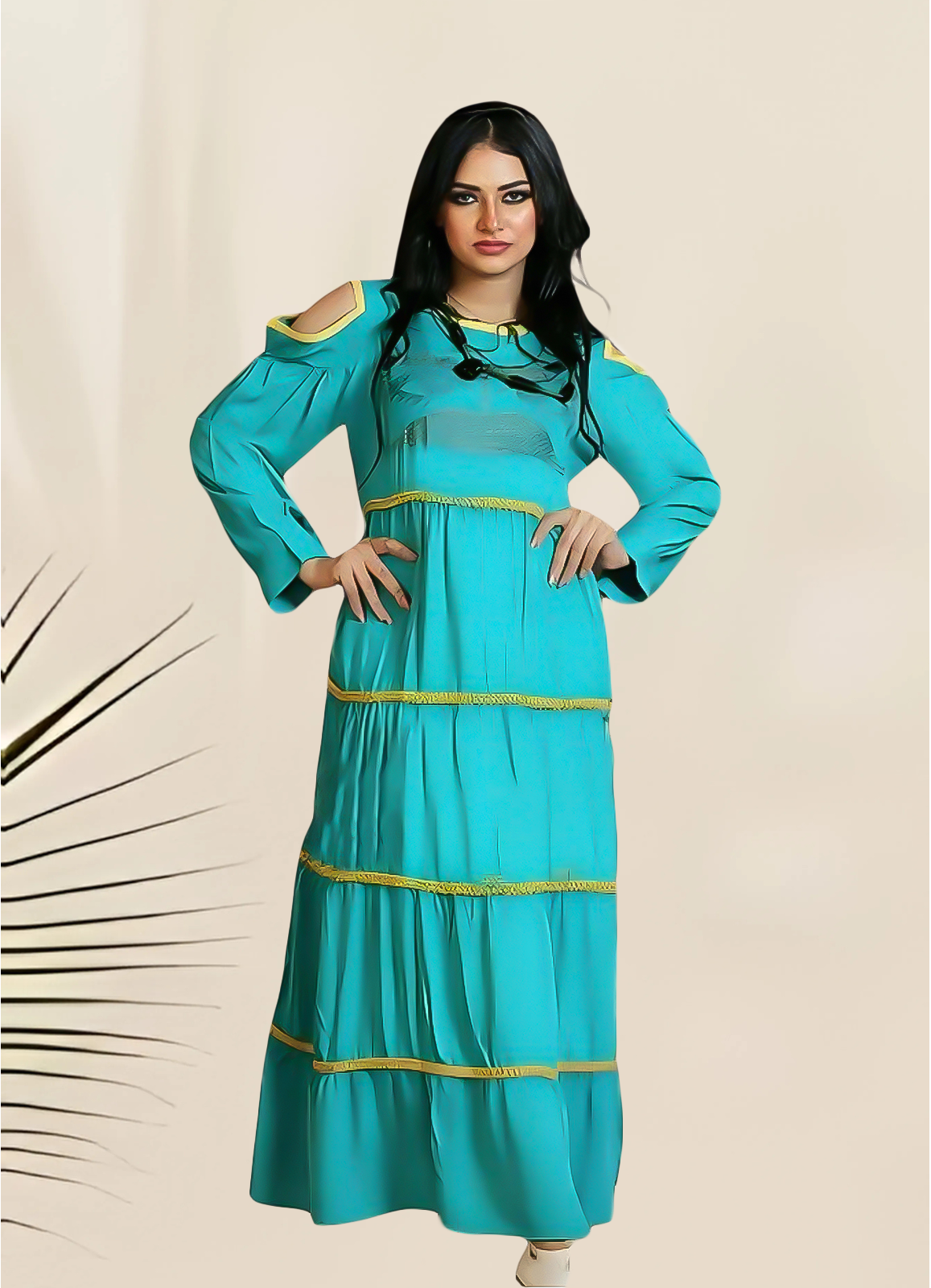 misk فستان منزلي كنزي تيركواز من