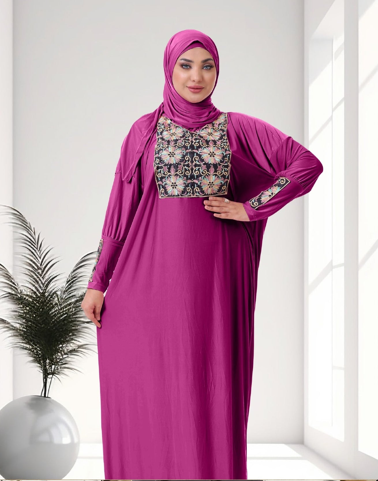 اسدال محجبات مطرز كود 80117