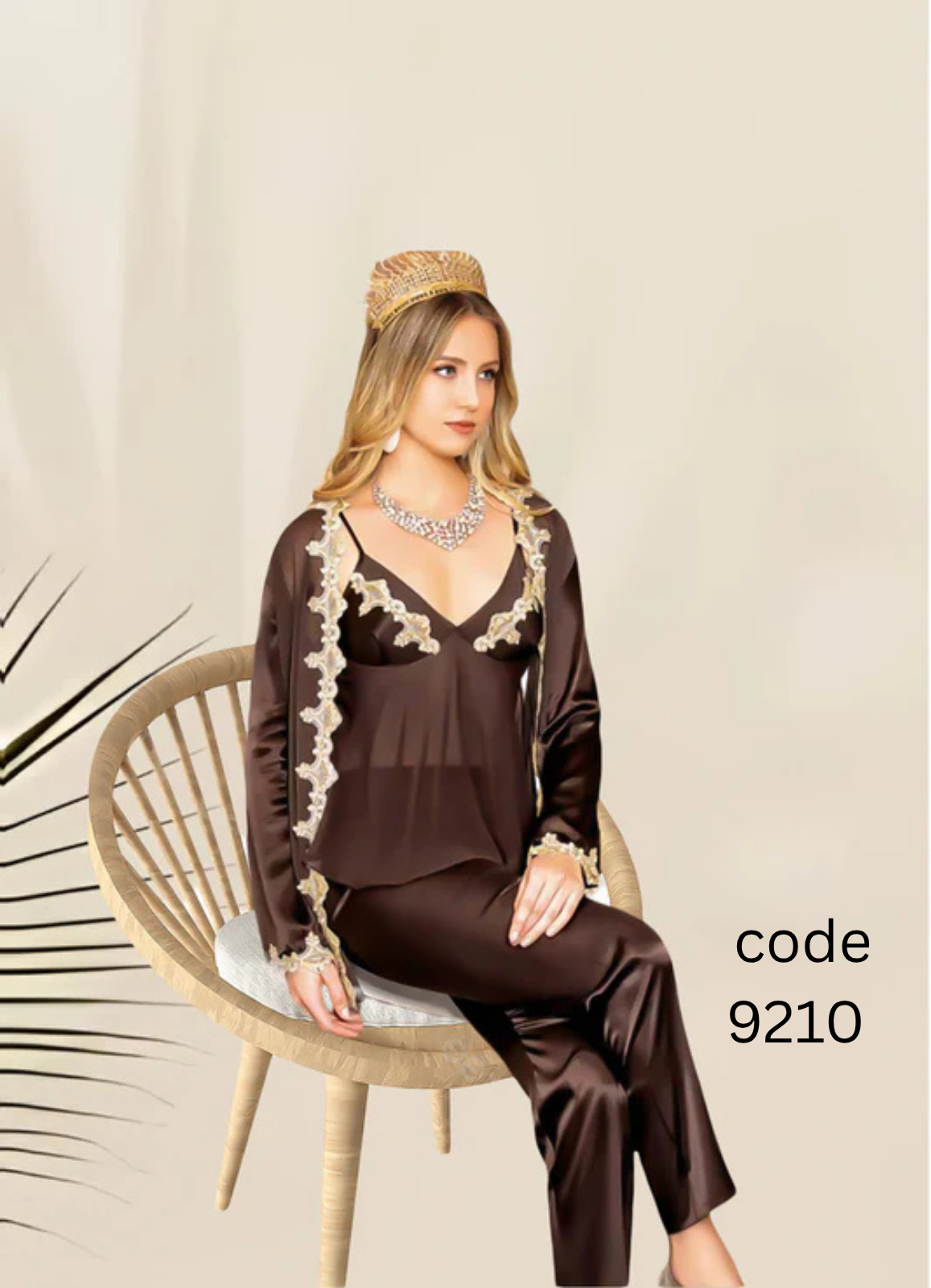 misk طقم 3 قطع تركى ساتان 9210 من