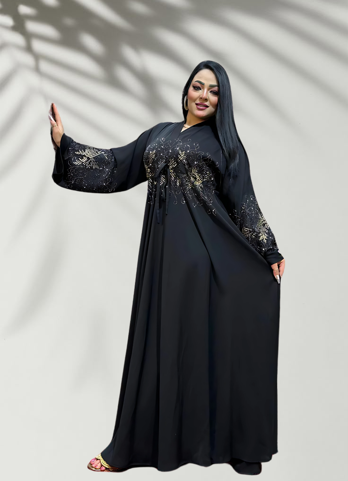 عباية خليجي حرير خروج حريمى كود 142