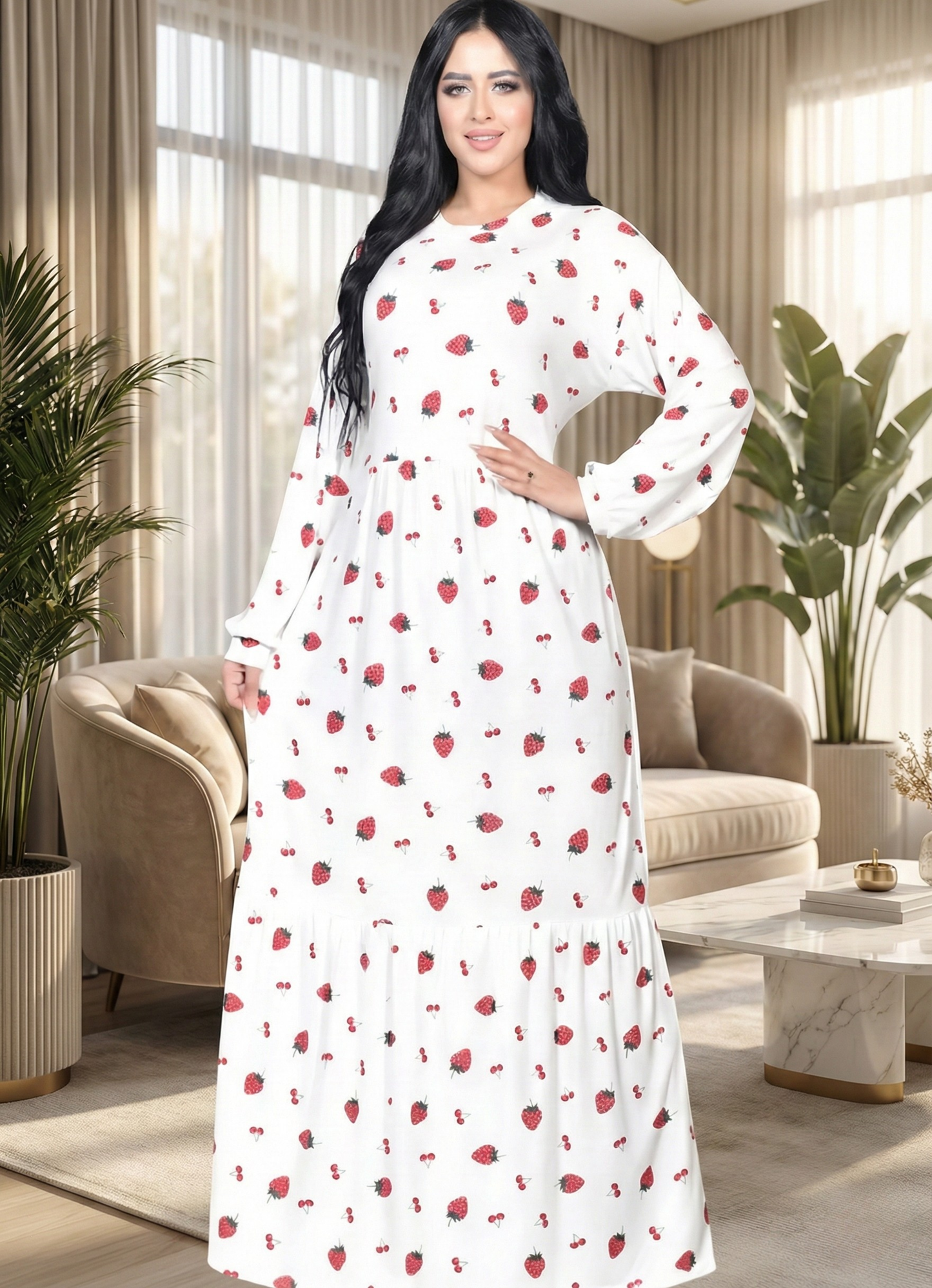 8063 عبايه استقبال قطن شكل كود