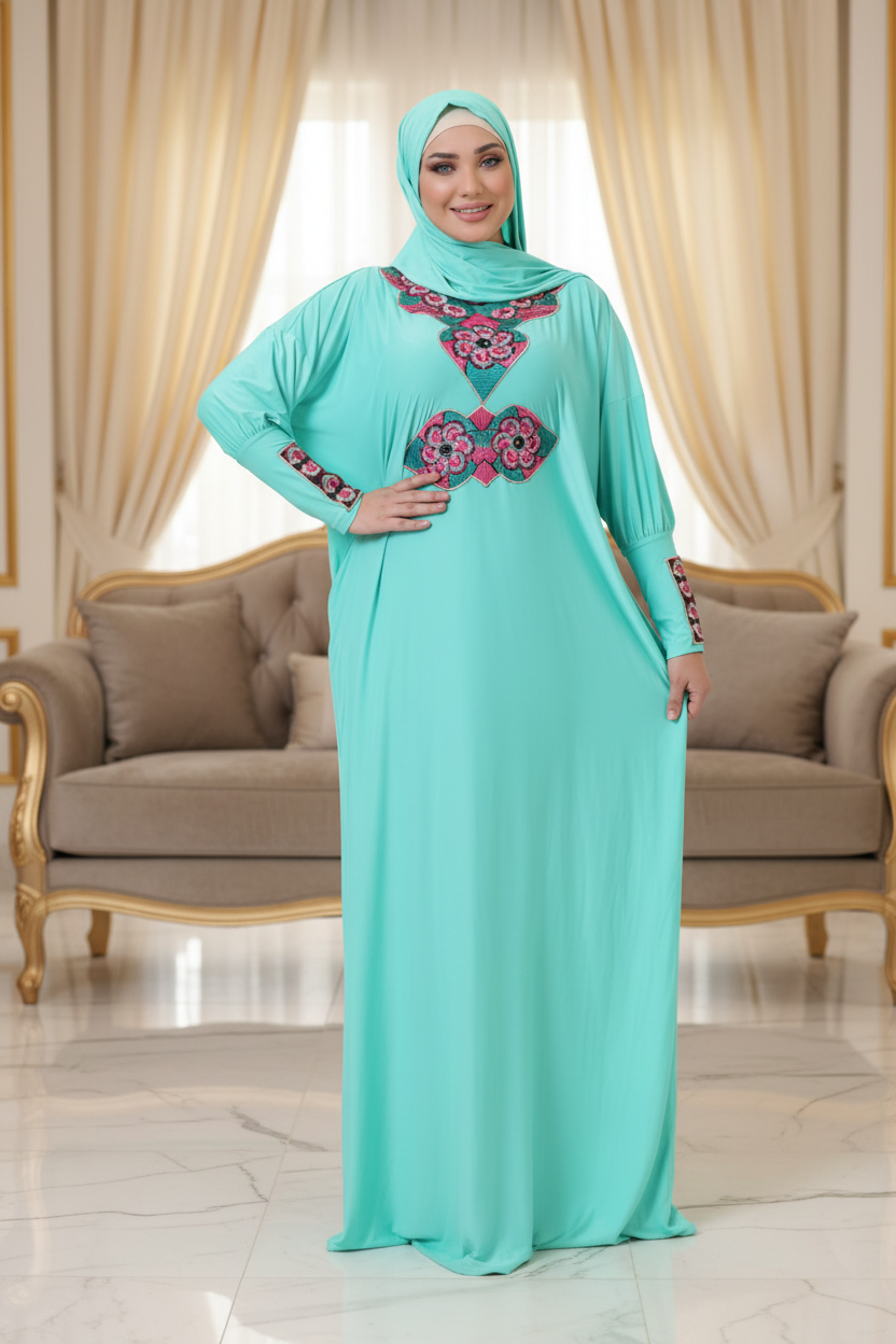 اسدال محجبات مطرز كود 80111