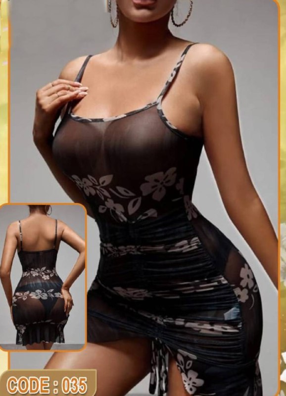 035 لانجرى شيفون فري سايز كود