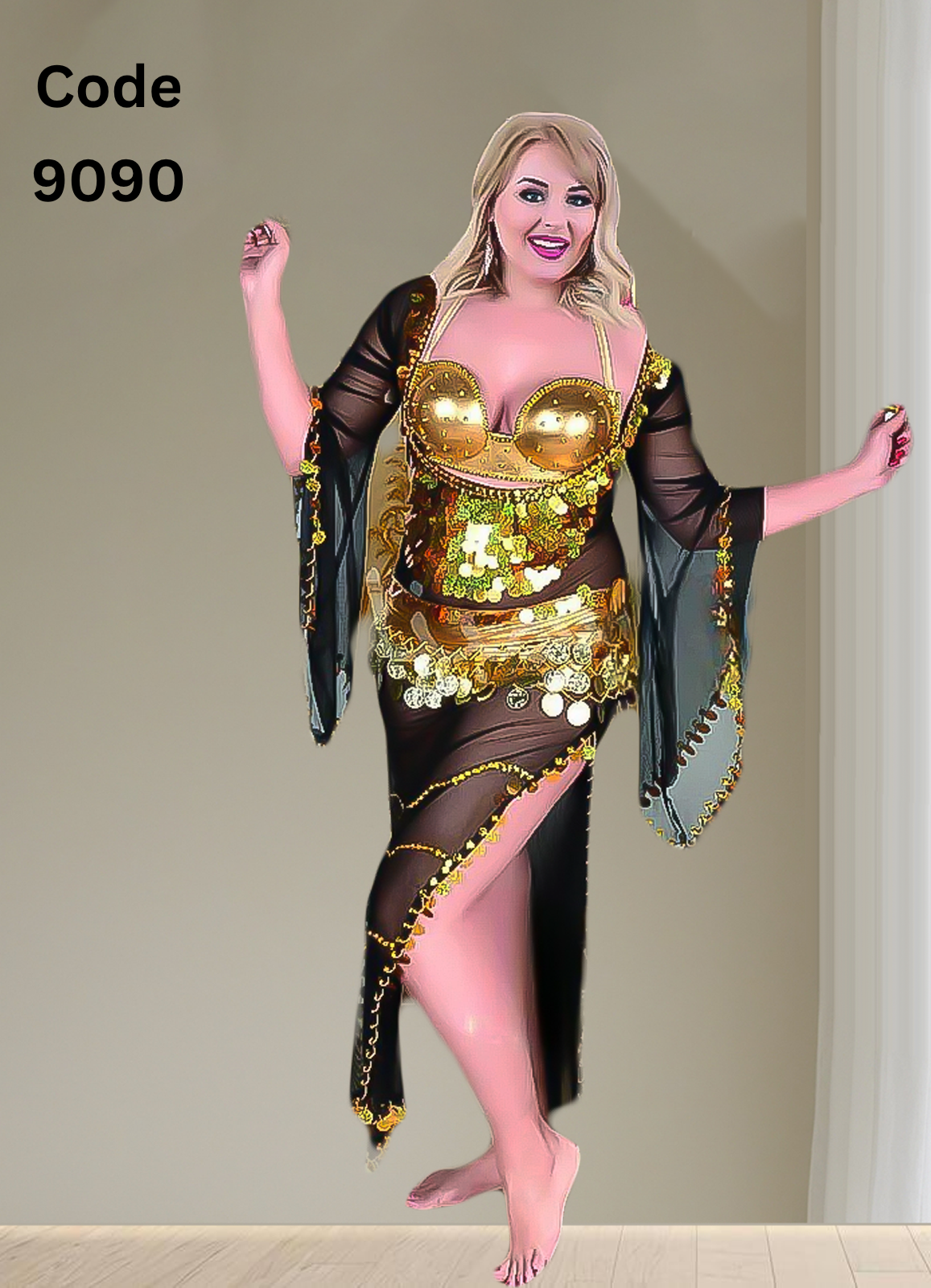 9090 بدلة رقص فري سايز كود