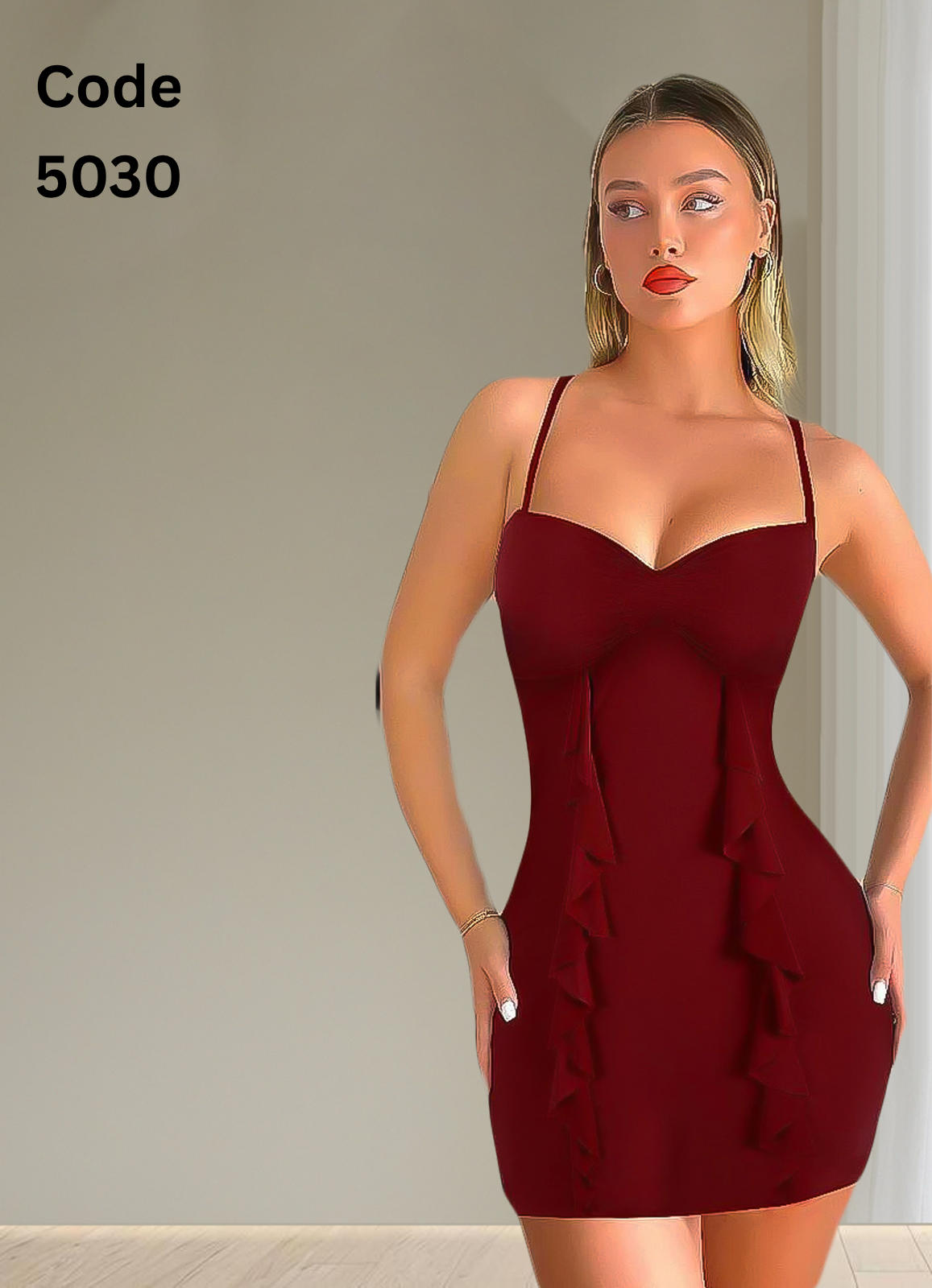 5030 لانجرى شيفون فري سايز كود