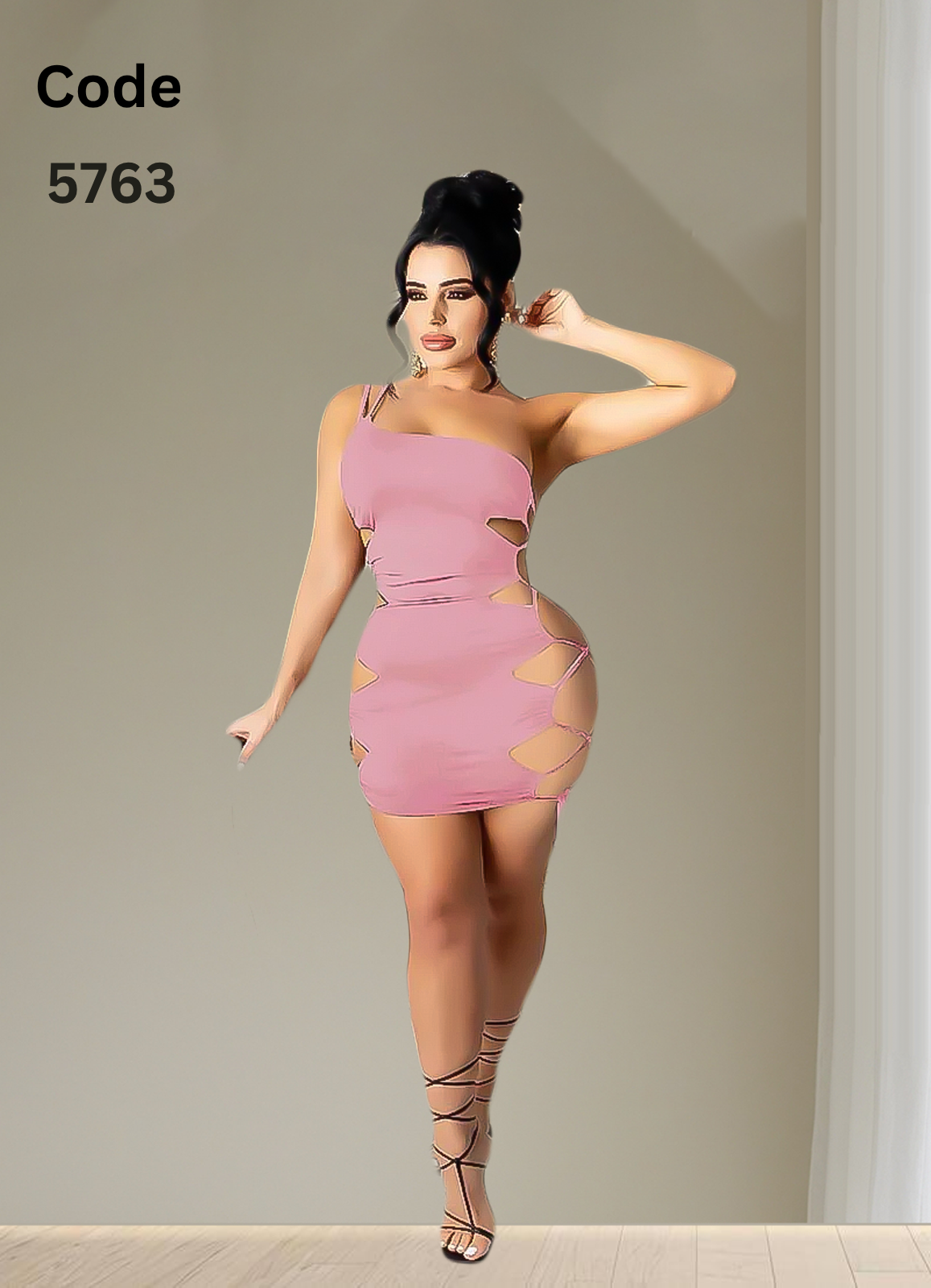 5763 لانجرى شيفون فري سايز كود