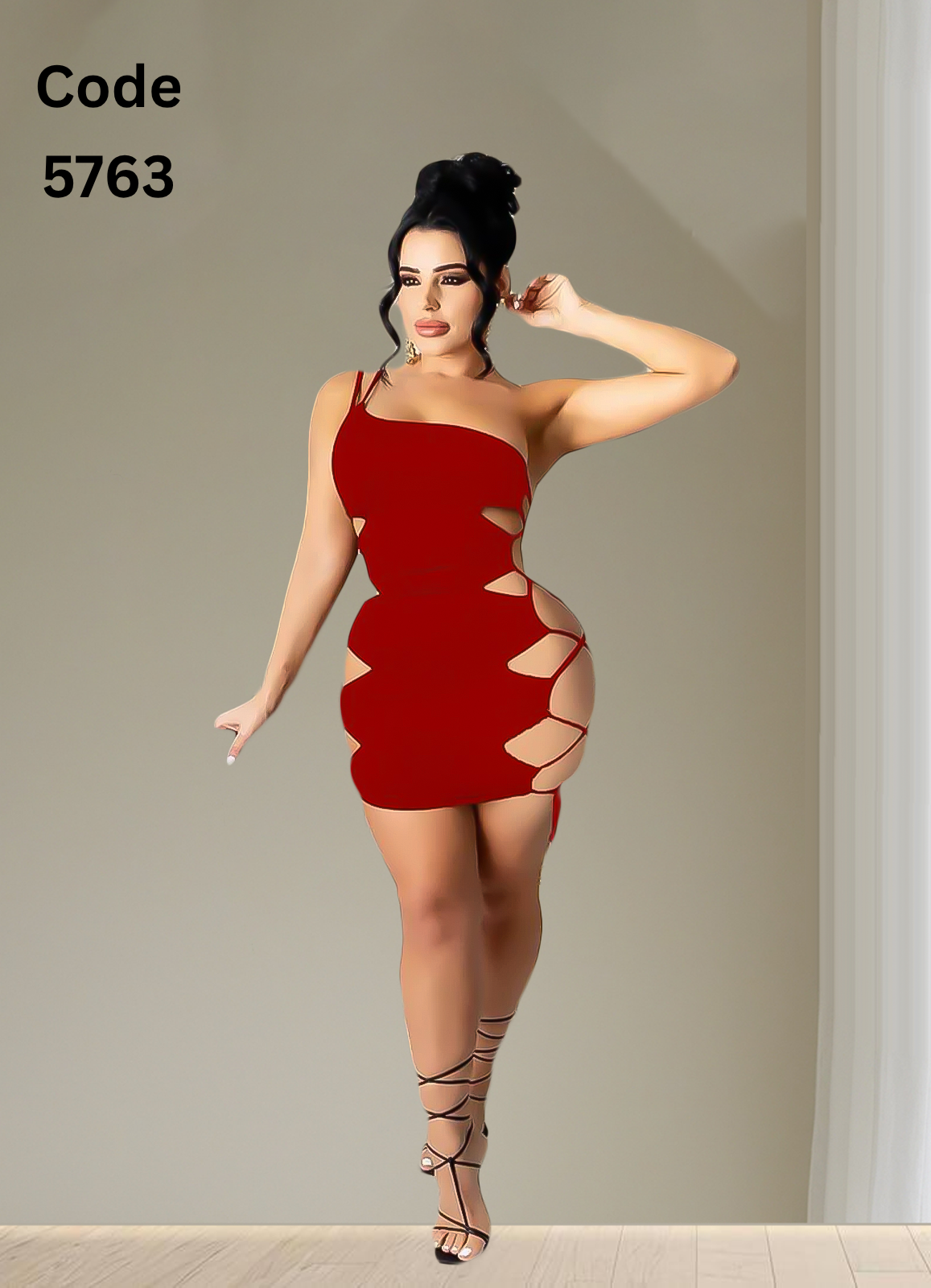 5763 لانجرى شيفون فري سايز كود