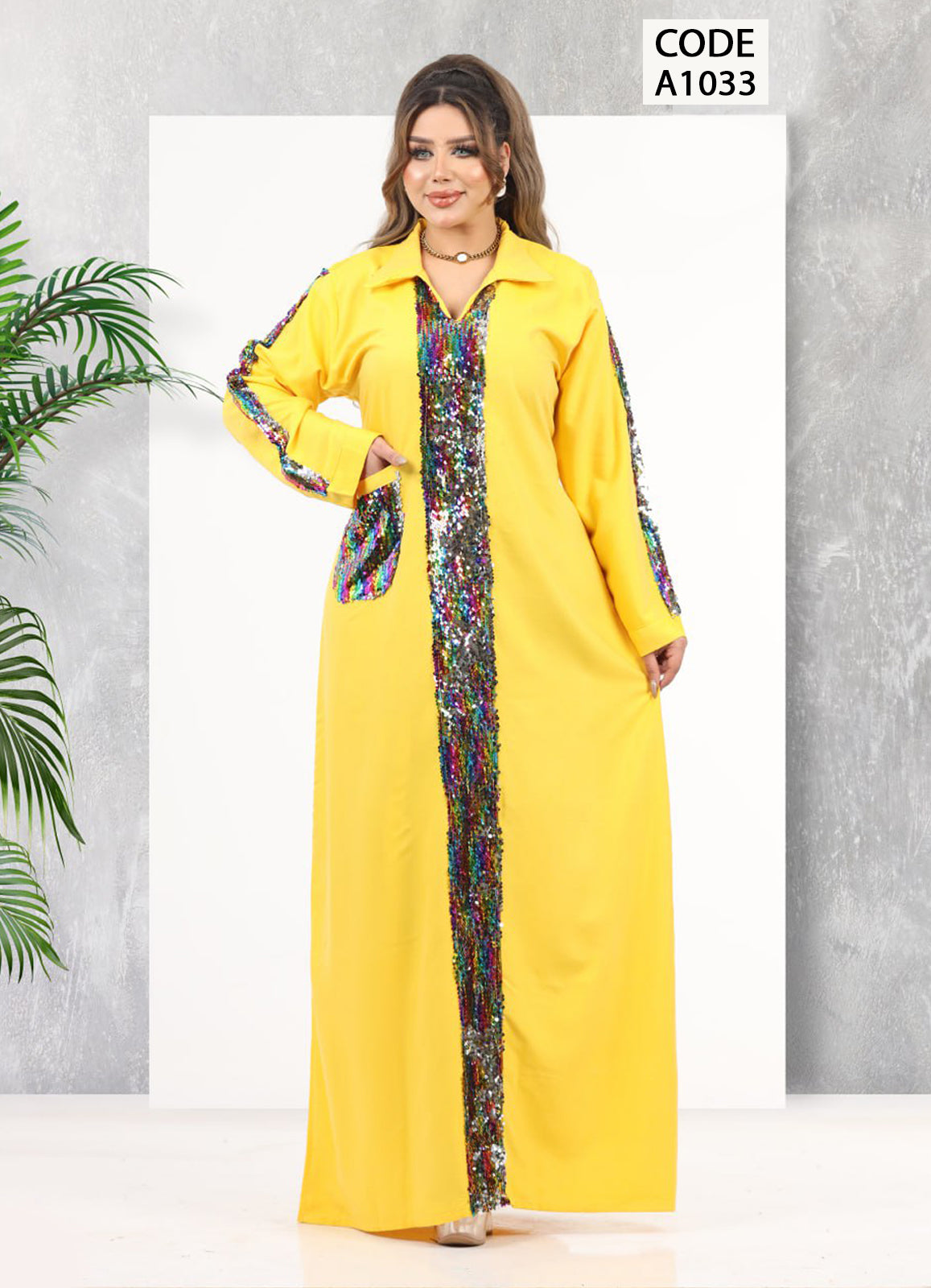 A1033 عبايه استقبال قطن كود