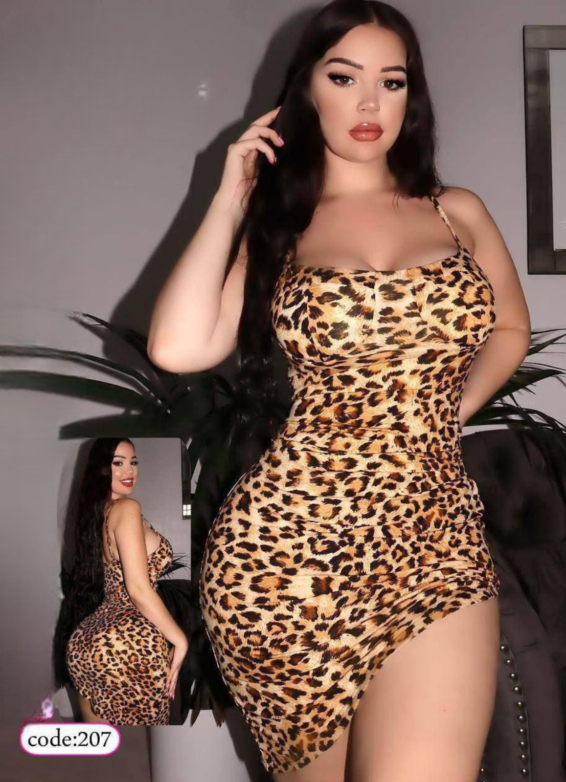 لانجرى شيفون فري سايز كود 207