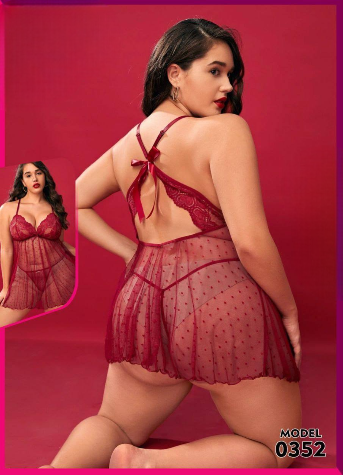 0352 لانجرى شيفون بيج سايز كود