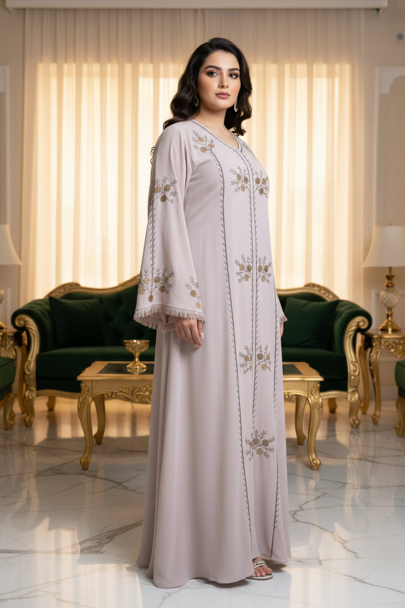 عباية خليجي حرير خروج حريمى كود 3030