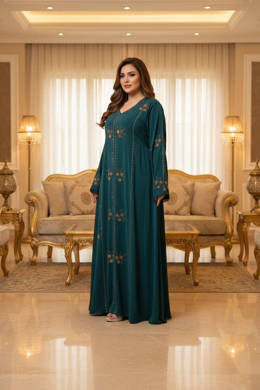 عباية خليجي حرير خروج حريمى كود 3030