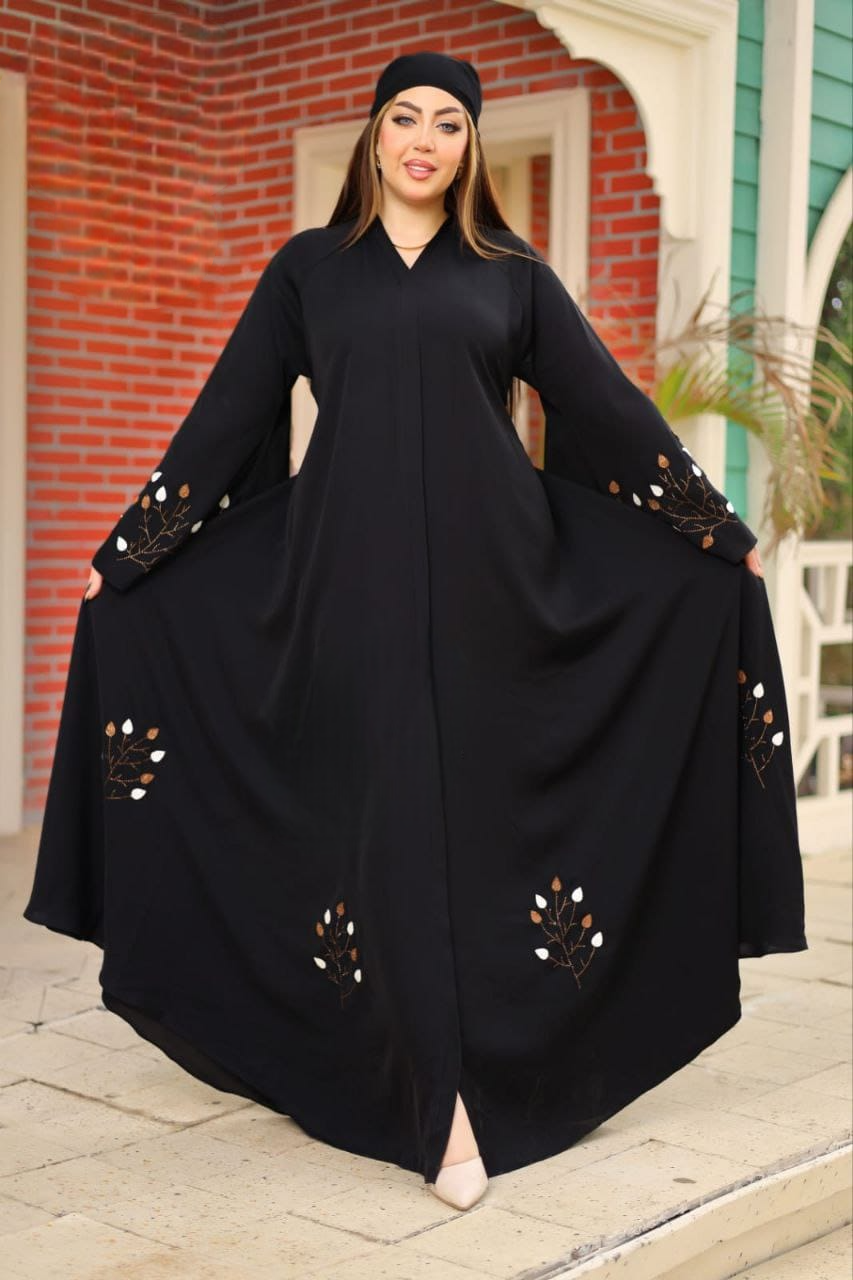 عباية خليجي حرير خروج حريمى كود 3070