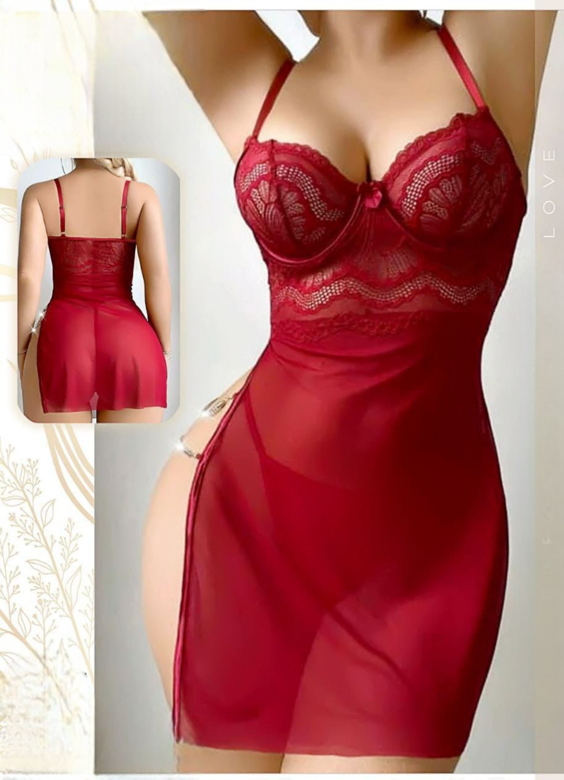 لانجرى شيفون فري سايز كود 846