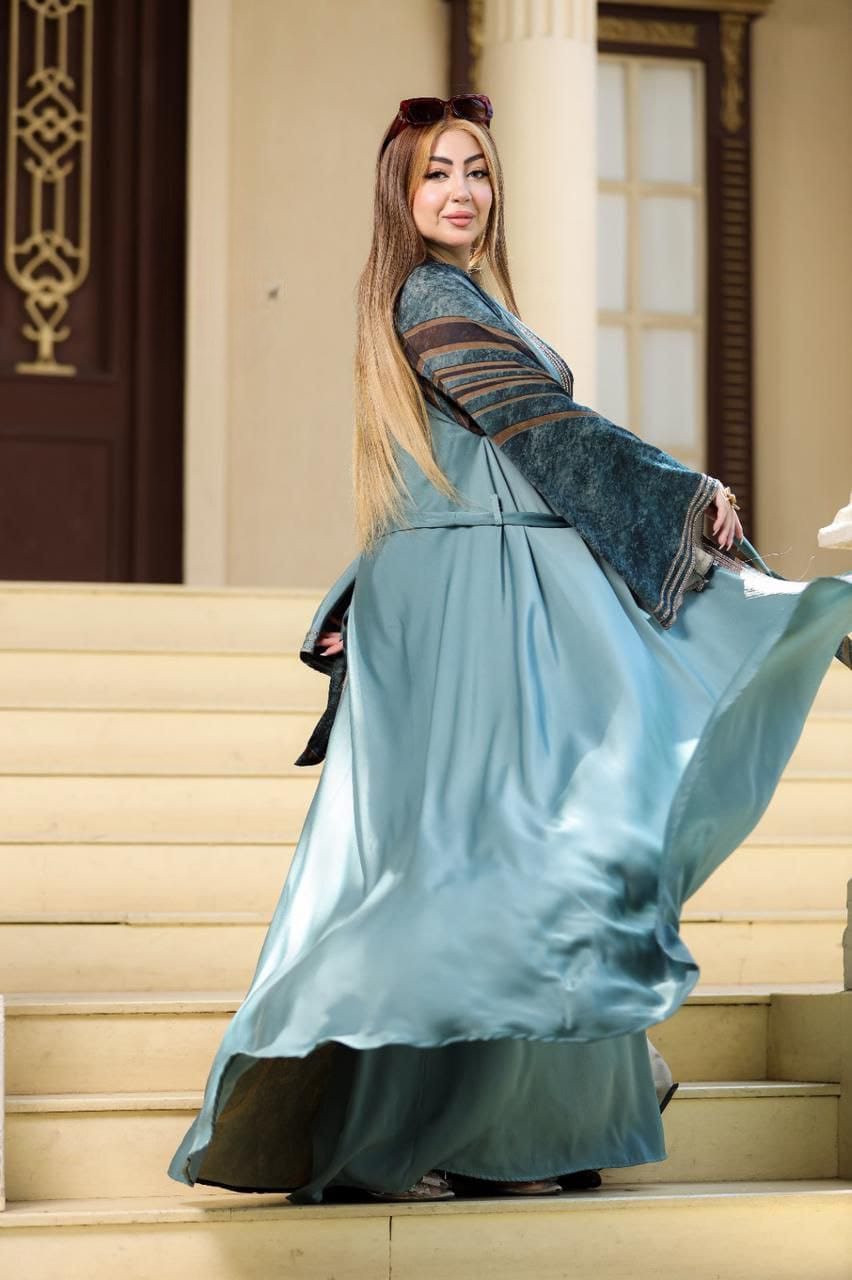 عباية خليجي حرير خروج حريمى كود 2018