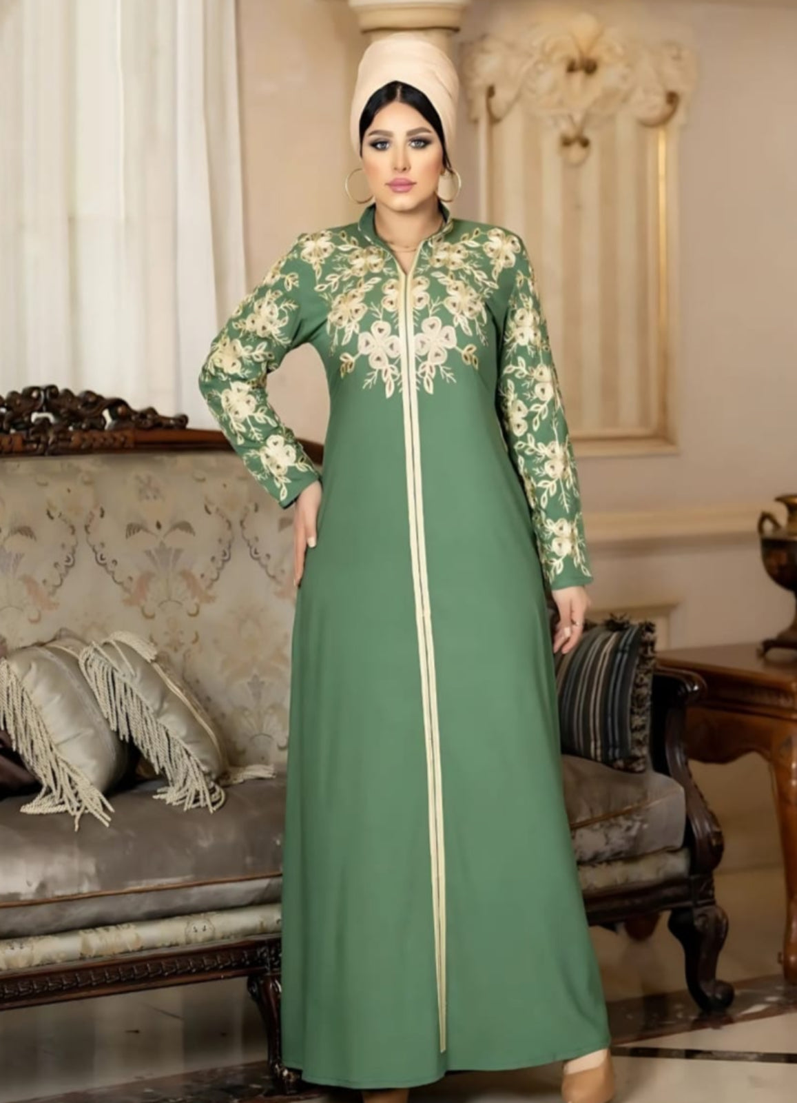 A1052 عبايه استقبال قطن كود