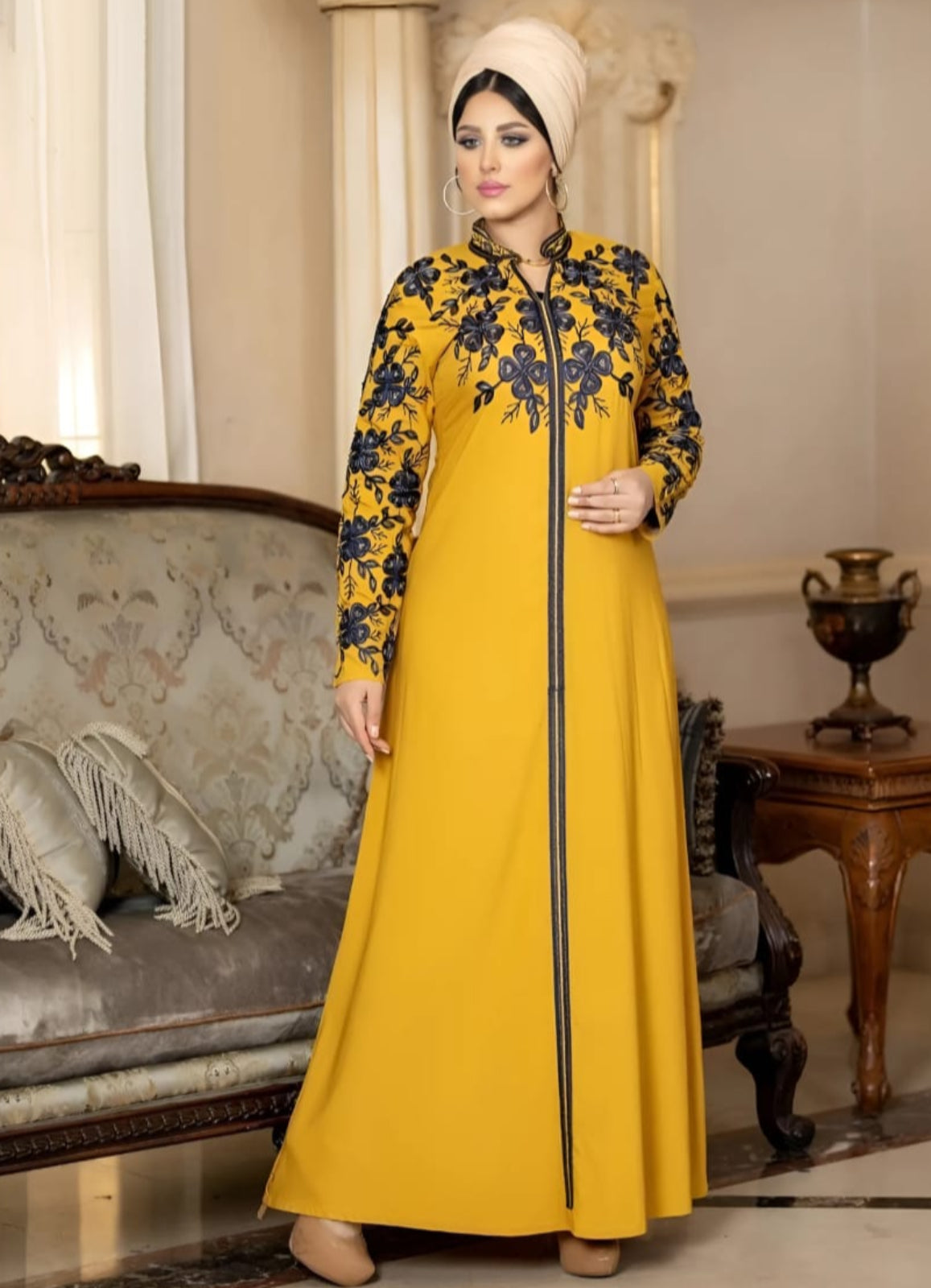 A1052 عبايه استقبال قطن كود