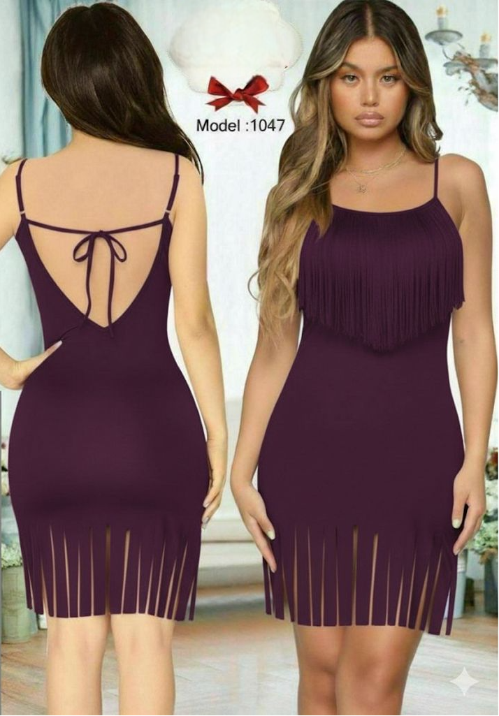 1047 لانجرى شيفون فري سايز كود